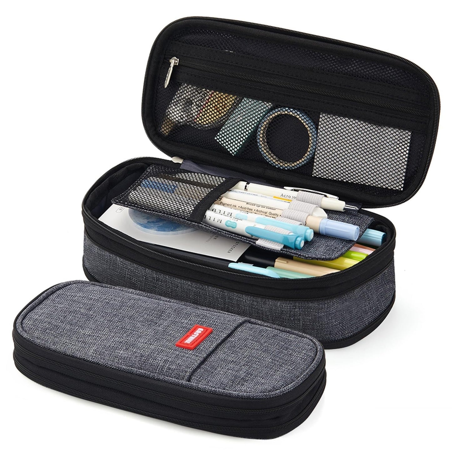 Large Capacity Pencil Case   Big Storage Bag for Office, College, School Supplie1