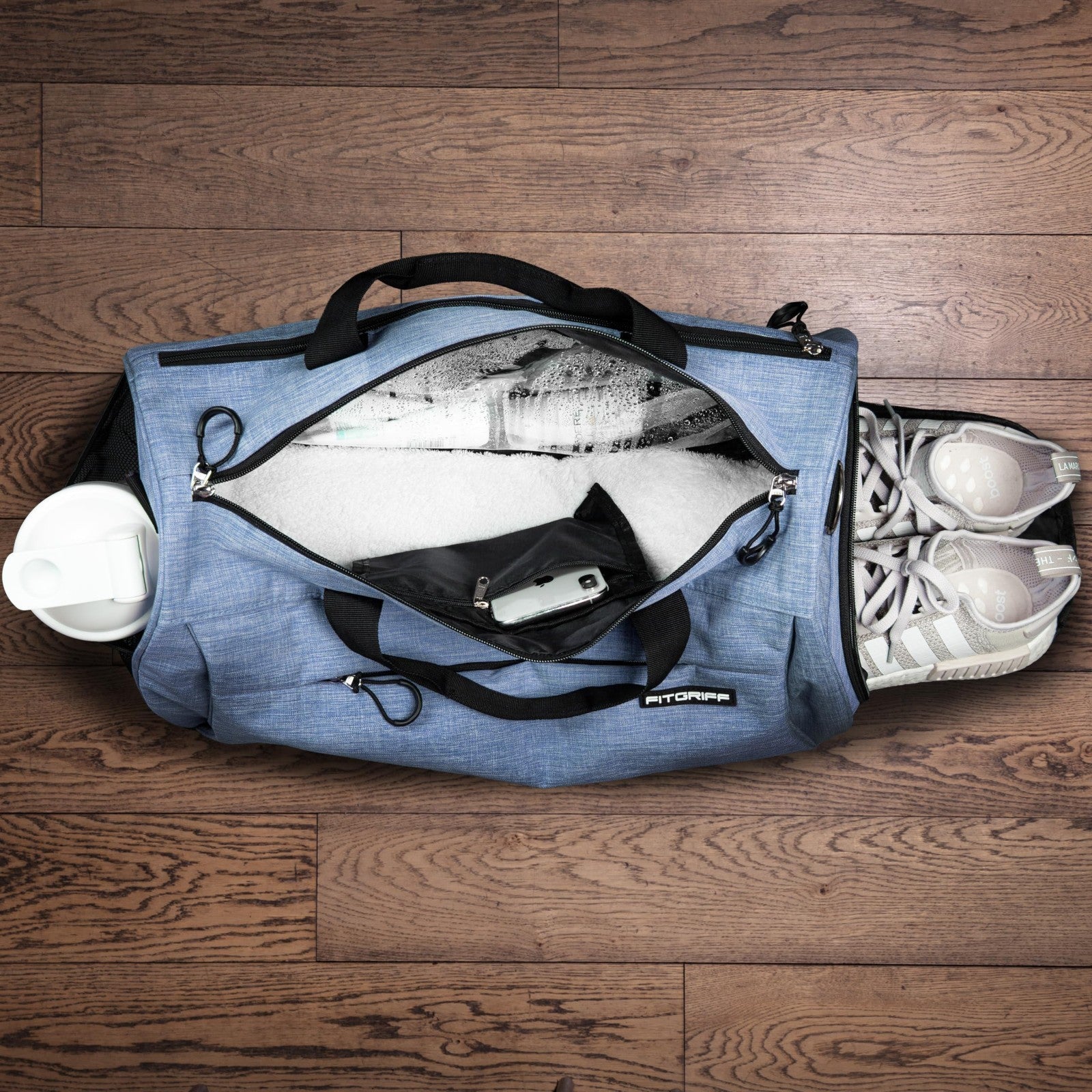 Versatile Gym Duffle Bag with Shoe & Wet Compartment for Travel, Sports & Fitnes3