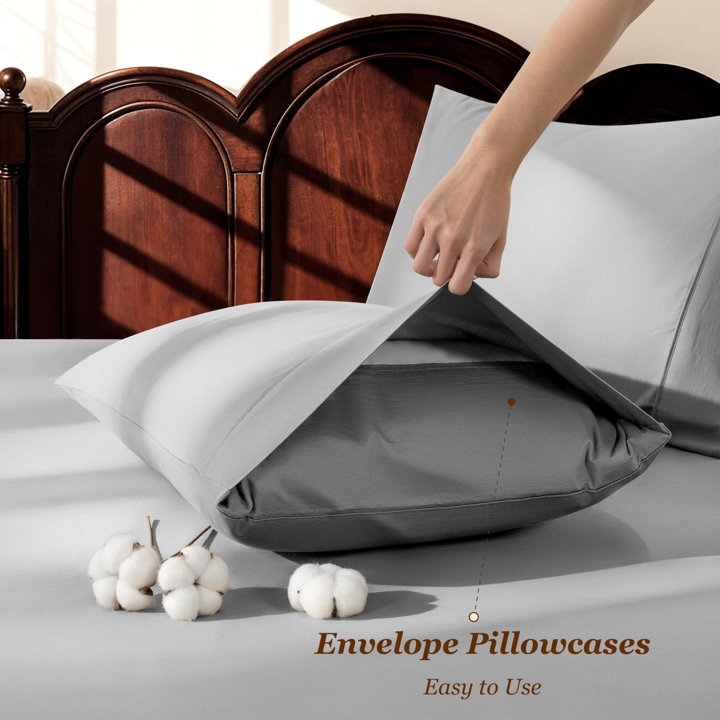 1000 Thread Count Egyptian Cotton King Size Sheet Set   4 Piece, Deep Pocket, So6