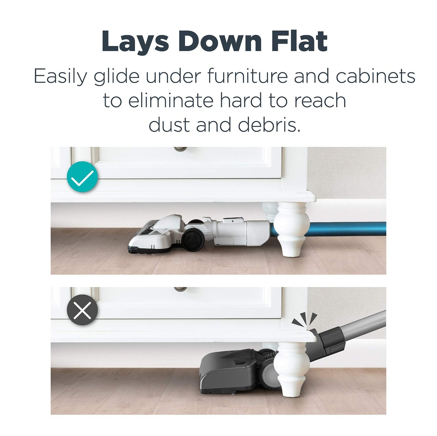 Lightweight Cordless Vacuum Cleaner - High Efficiency Digital Motor, LED Headlig4