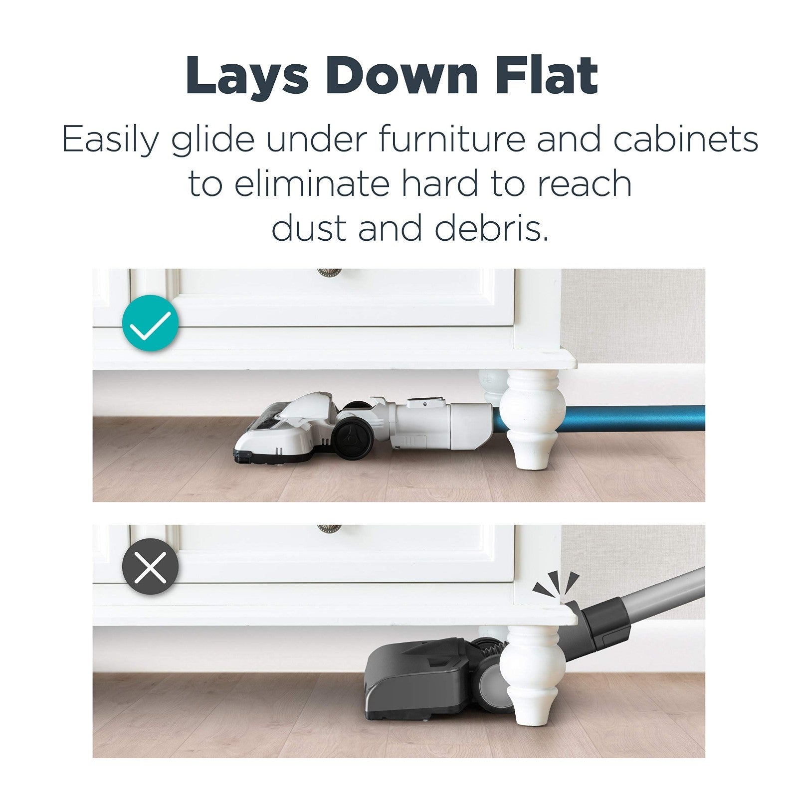 Lightweight Cordless Vacuum Cleaner - High Efficiency Digital Motor, LED Headlig4