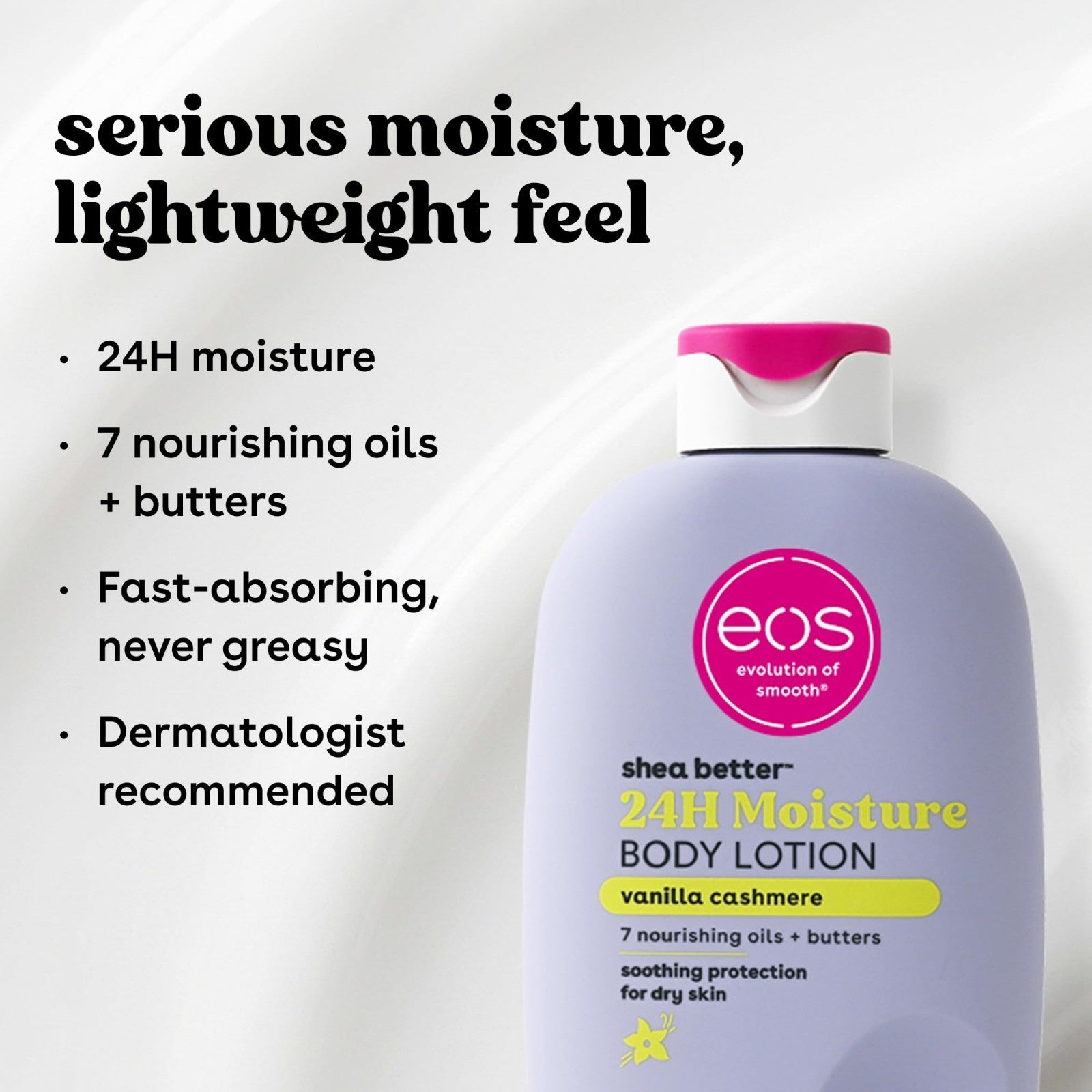 Shea Better Body Lotion   Vanilla Cashmere, 24 Hour Hydration, 16 fl oz4