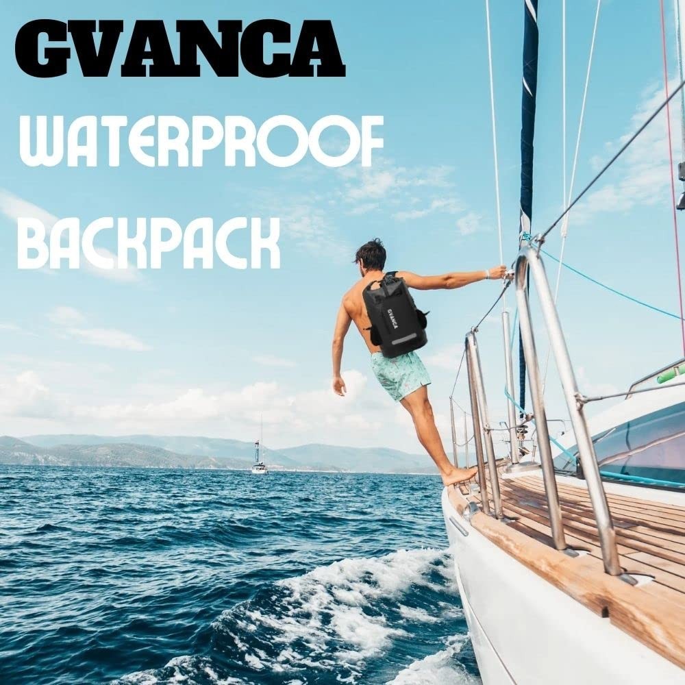 Waterproof 35L Kayak Dry Backpack - Floating Dry Sack for Boating, Camping, Fish4