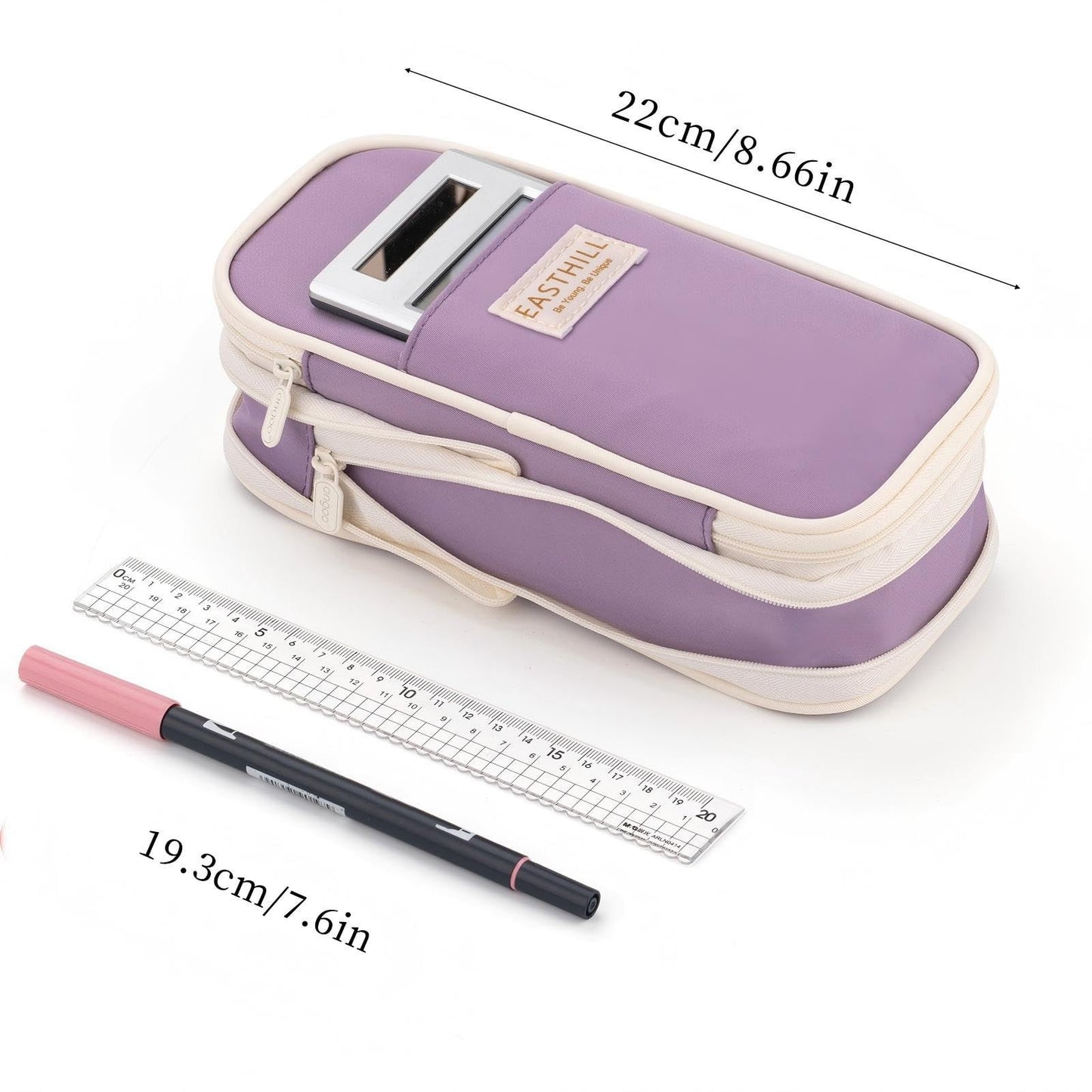 Large Capacity Pencil Case, Big Pencil Pouch for Stationery, Pen Bag for Teens  3