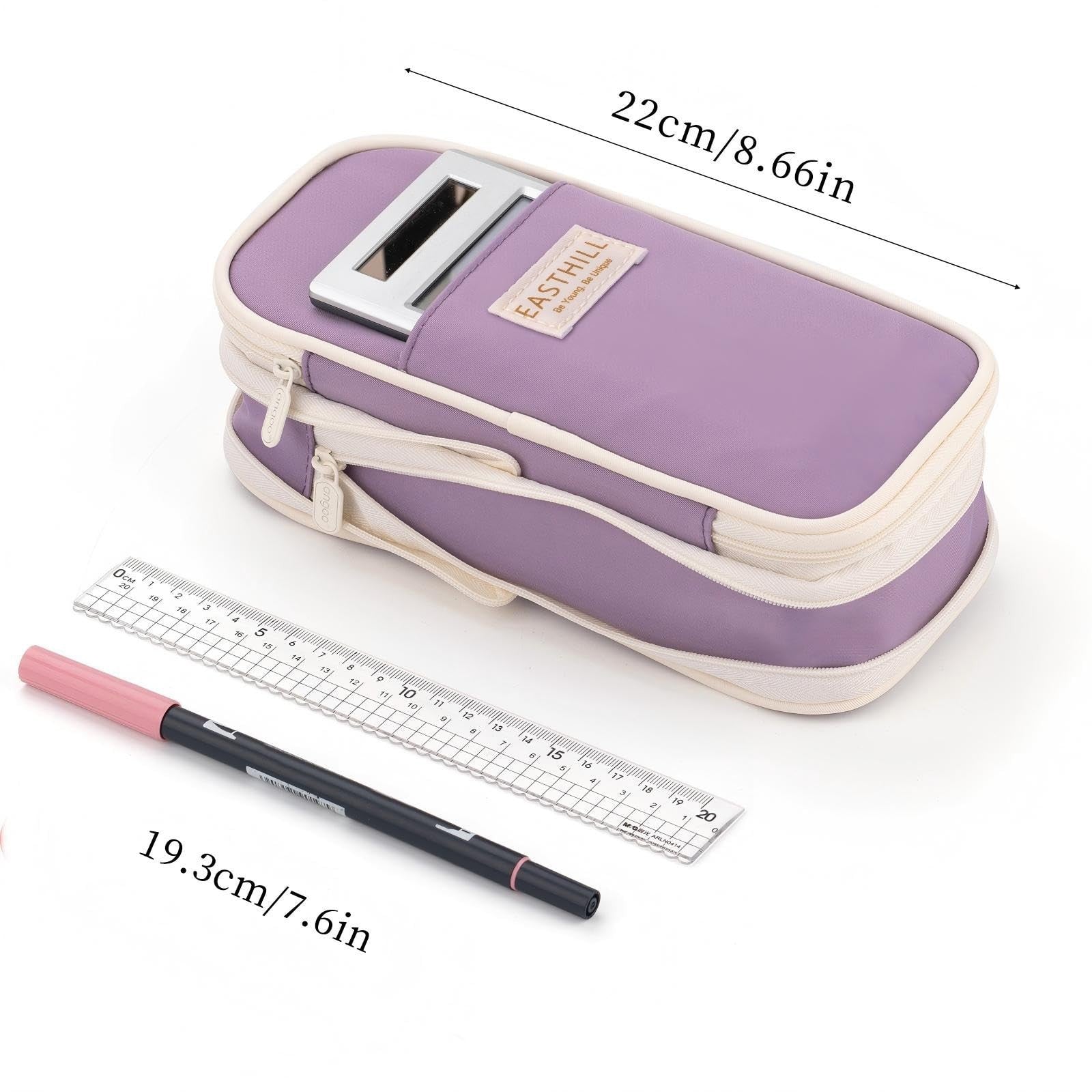 Large Capacity Pencil Case, Big Pencil Pouch for Stationery, Pen Bag for Teens  3