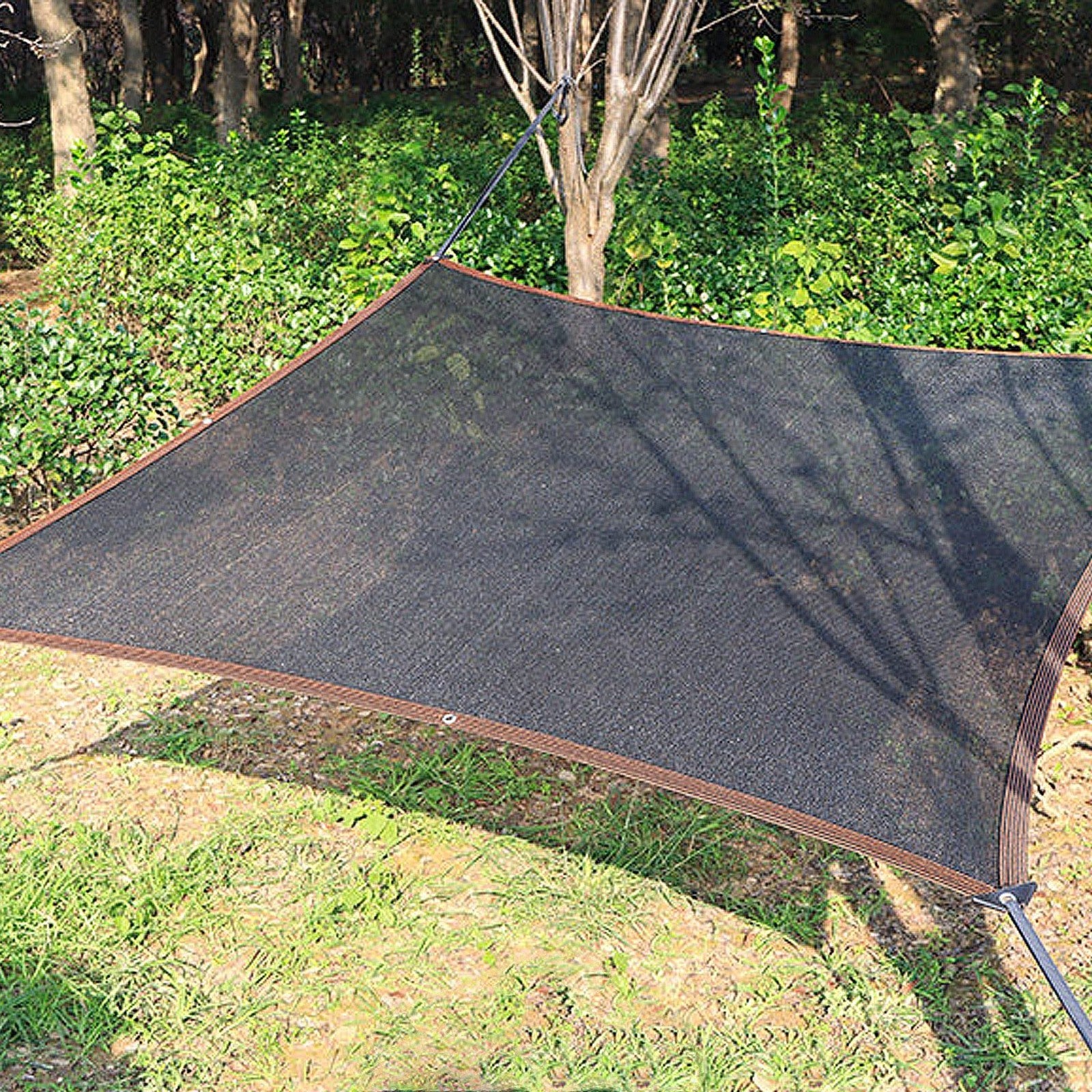 50% Black Shade Cloth 14x20 FT Durable Mesh Tarp with Grommets for Garden, Green2