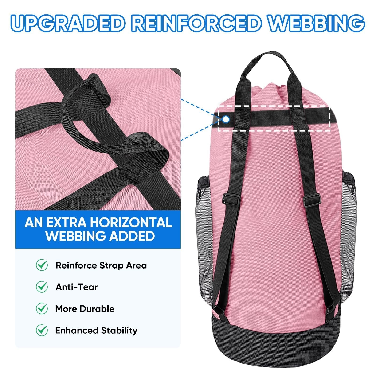 Optimized eBay Title:  "120L Large Laundry Backpack Bag - Durable 900D Oxford F3