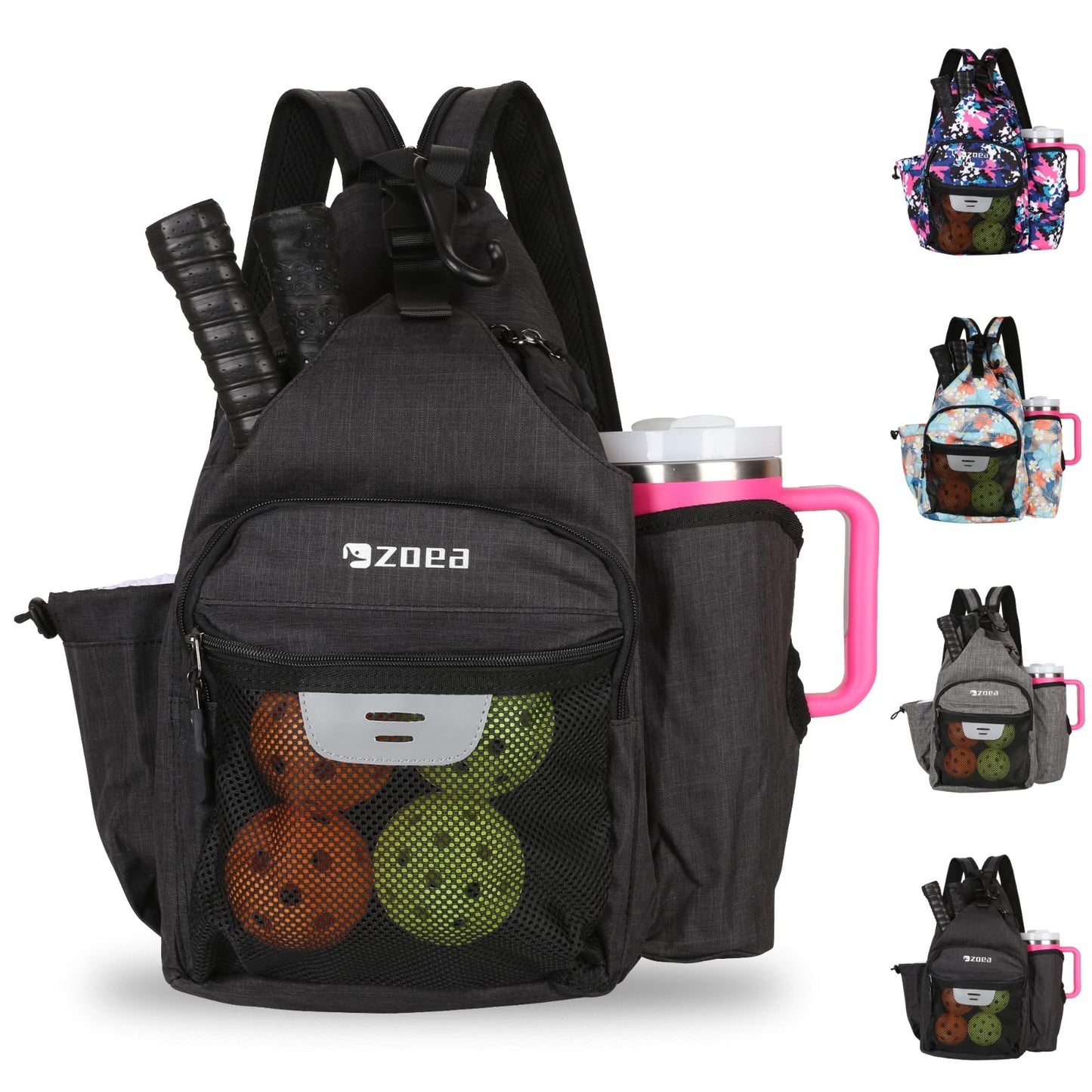Waterproof Pickleball Backpack with 7 Pockets, Holds 4 Paddles & 40oz Tumbler1
