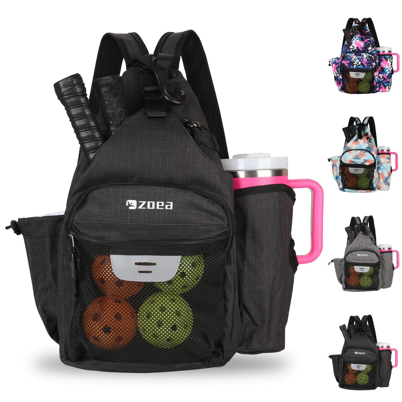 Waterproof Pickleball Backpack with 7 Pockets, Holds 4 Paddles & 40oz Tumbler1