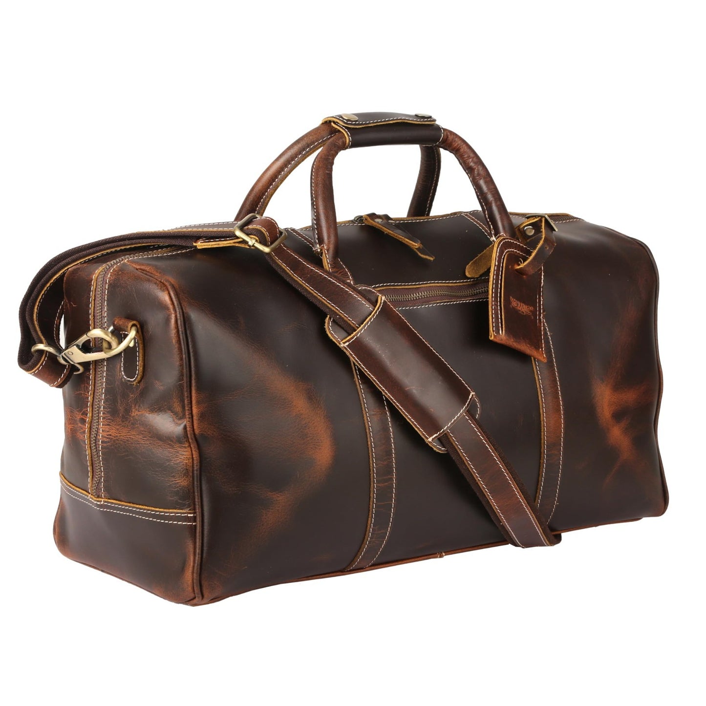 Leather Duffle Bag for Travel, Overnight & Gym - 20 Inch Holdall for Men & Women1