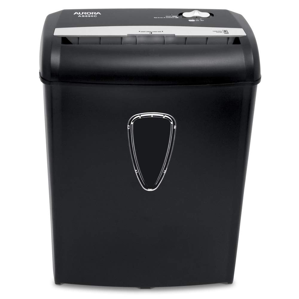 8 Sheet Cross Cut Paper & Credit Card Shredder with Waste Basket   Secure & Comp2