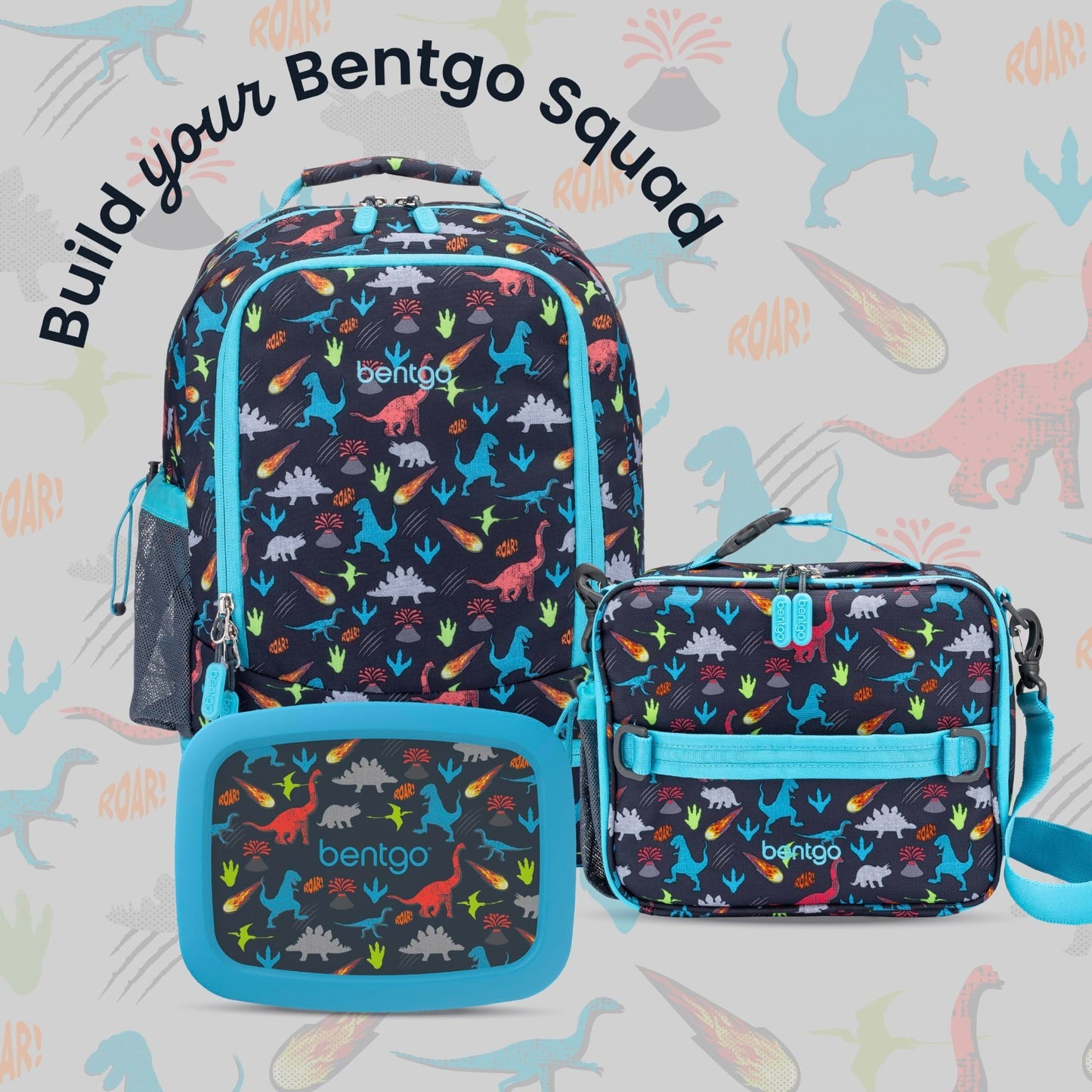 Kids 2 in 1 Backpack & Insulated Lunch Bag Set with Padded Straps   Durable & St7