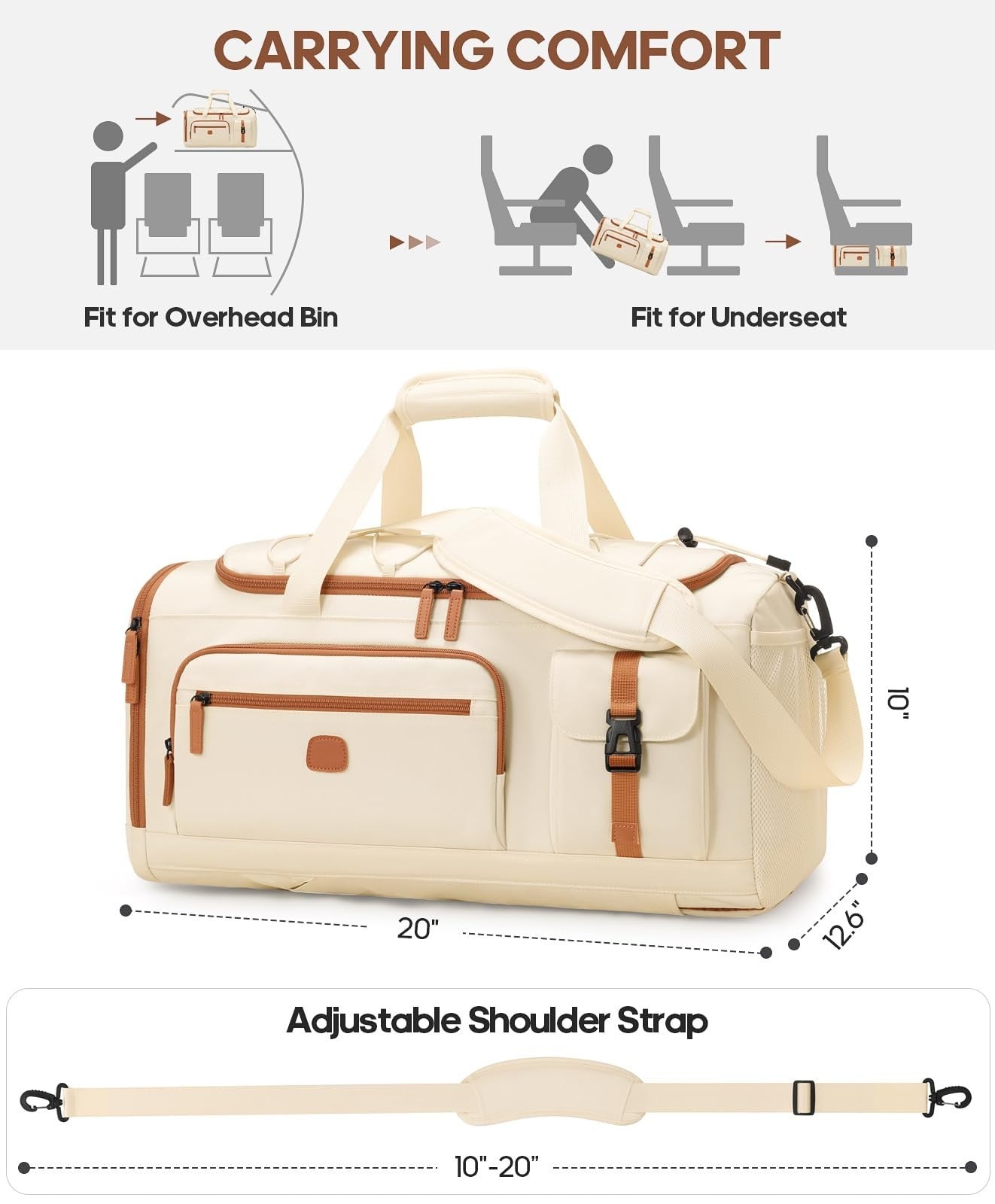 Versatile 3-in-1 Gym Bag with Shoe & Laptop Compartment | Anti-Theft Duffle Back6
