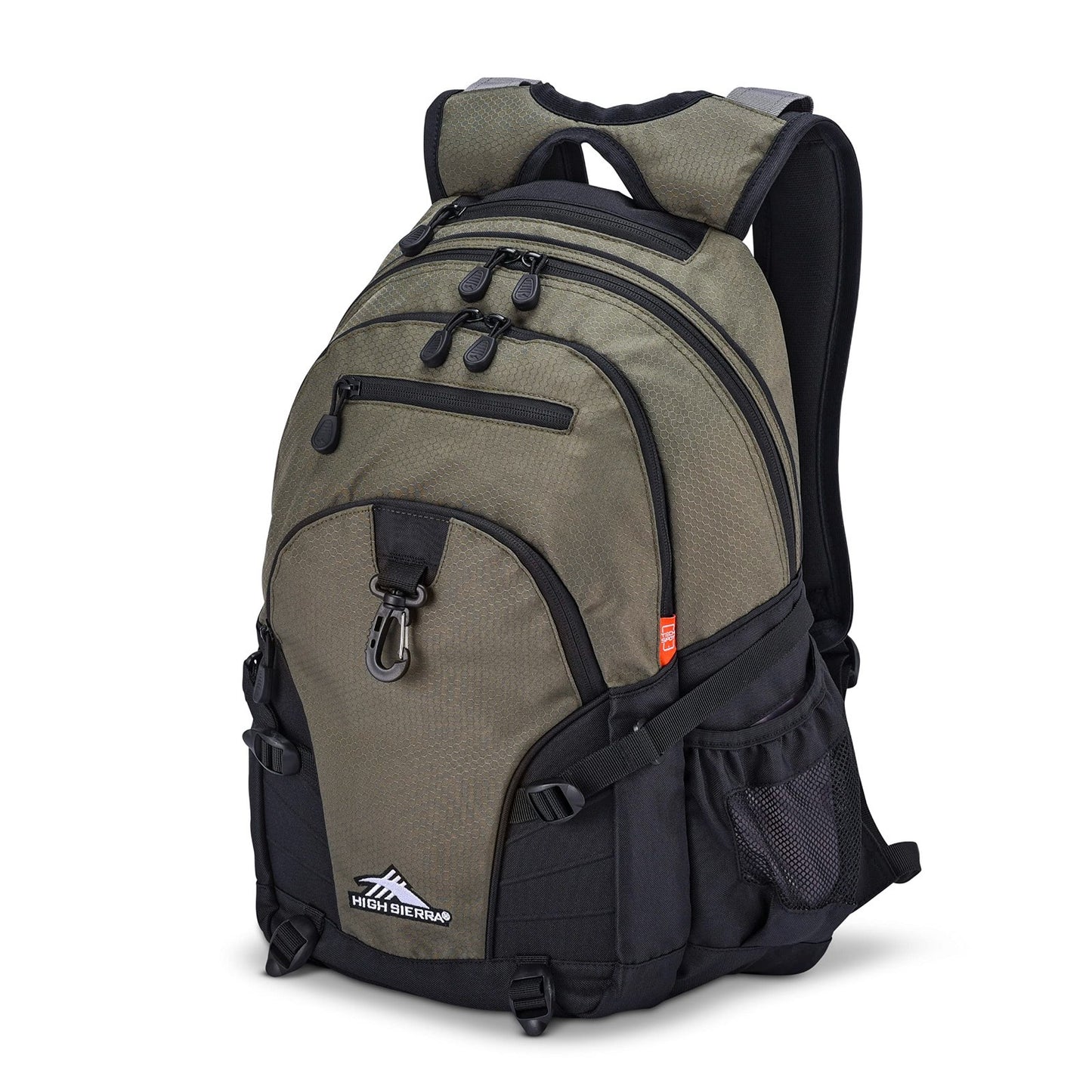 Versatile Olive Backpack for Travel or Work, Tablet Sleeve, One Size, Durable De3