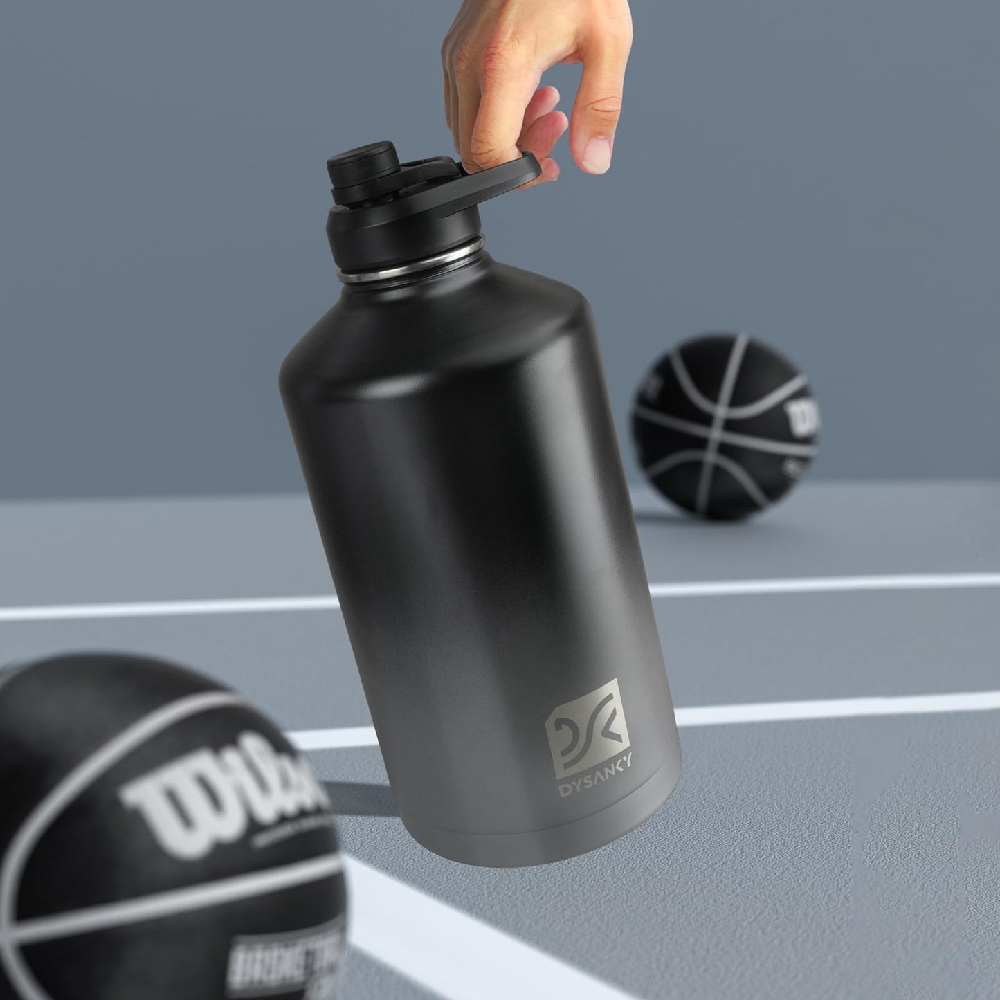 1 Gallon Insulated Water Bottle - Thick Stainless Steel Vacuum Jug for Gym, Hiki2