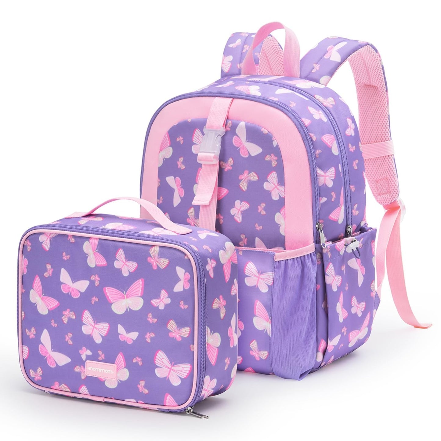 Kids Backpack Set for Kindergarten & Preschool - 2 PCS with Lunch Box, 15L Capac0