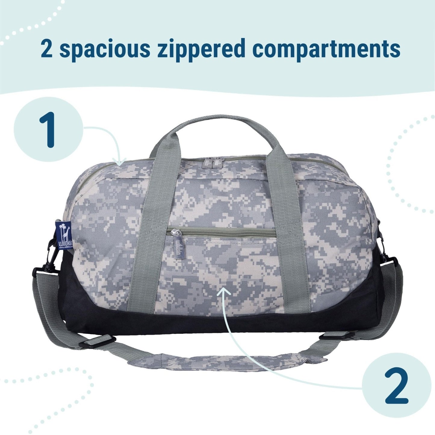 Kids Overnighter Duffel Bag – Carry-On Size, Perfect for School & Sleepovers, Ca5