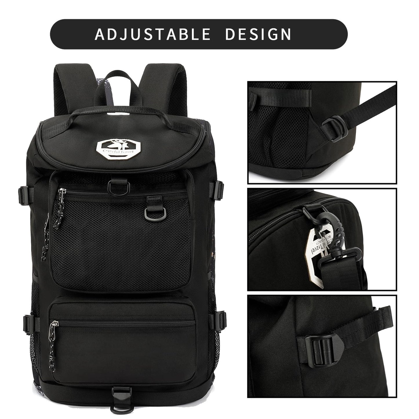 Waterproof Gym Duffel Backpack with Shoe Compartment   4 Carry Methods, Sports &4
