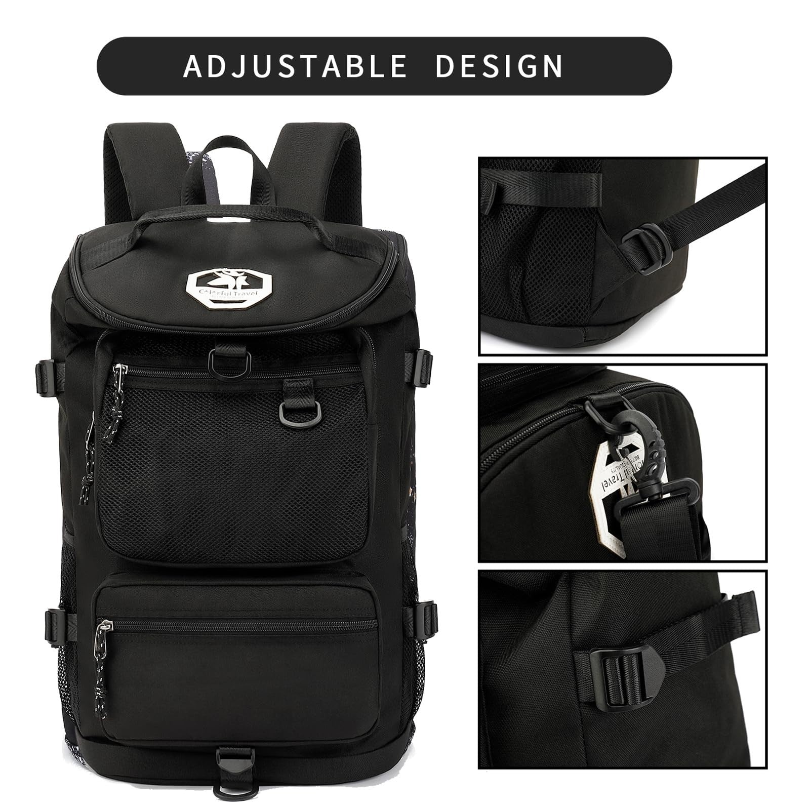 Waterproof Gym Duffel Backpack with Shoe Compartment   4 Carry Methods, Sports &4