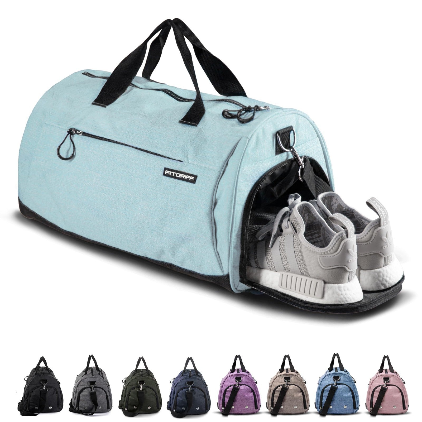 Versatile Gym Duffle Bag with Shoe & Wet Compartment for Travel, Sports & Fitnes1