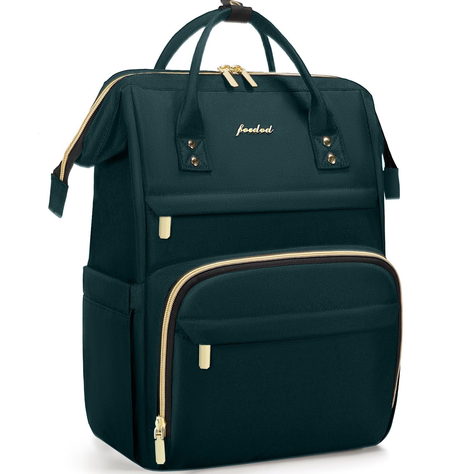 Stylish 15.6" Laptop Backpack for Women   Waterproof Travel Work Bag, Nurse Teac1
