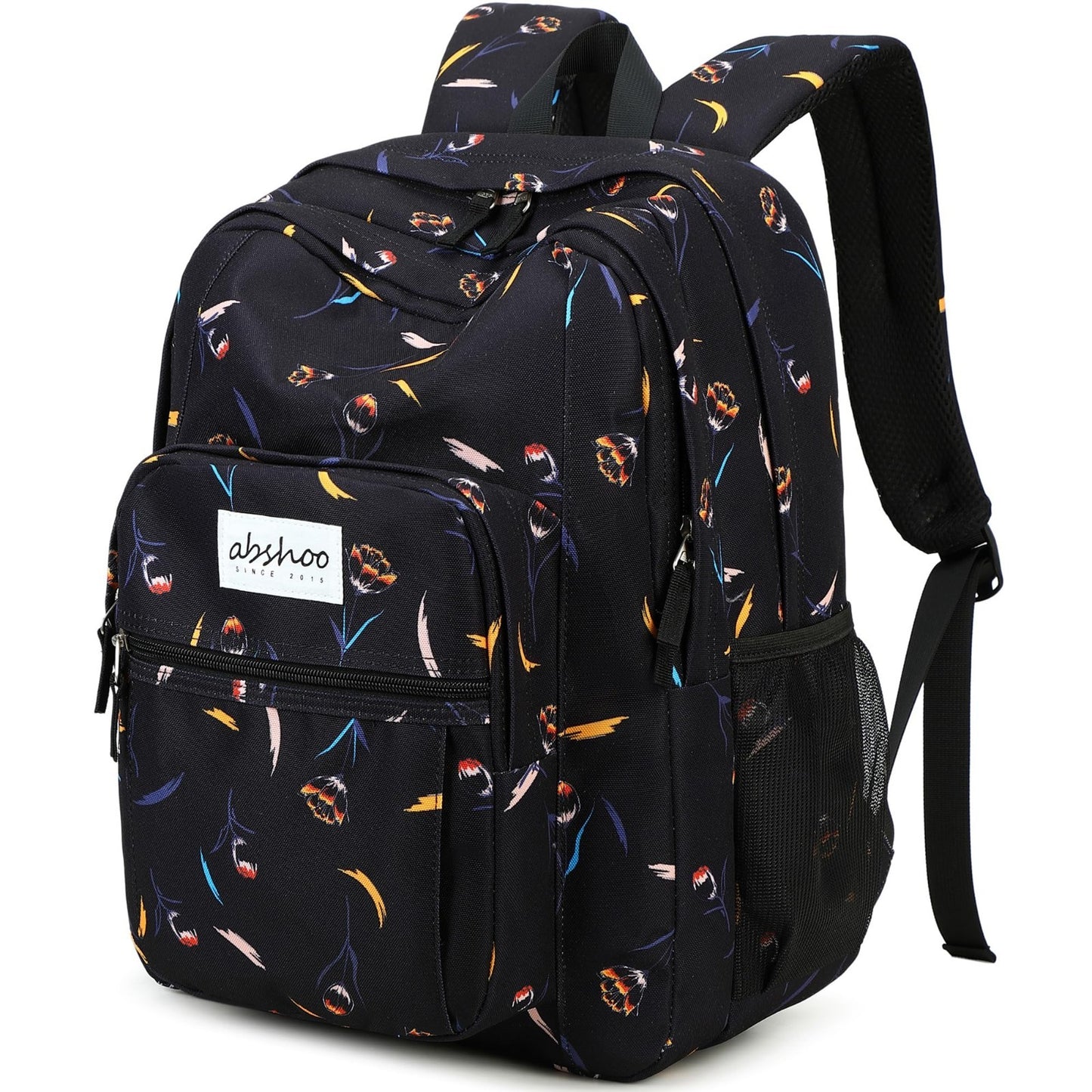 Floral Women's School Backpack   Water Resistant Bookbag for College & Teens1
