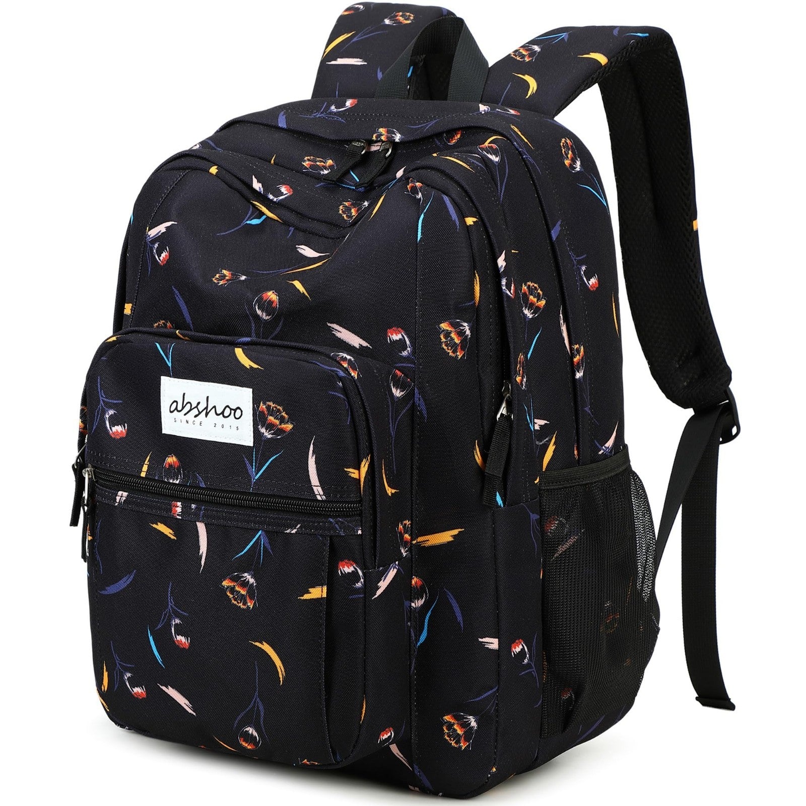 Floral Women's School Backpack   Water Resistant Bookbag for College & Teens1