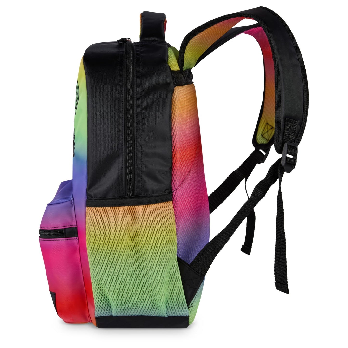 Fuggler Big Face Oogah Boogah Backpack, Rainbow Gradient, 16" Kids Bag, 3 Pocket3