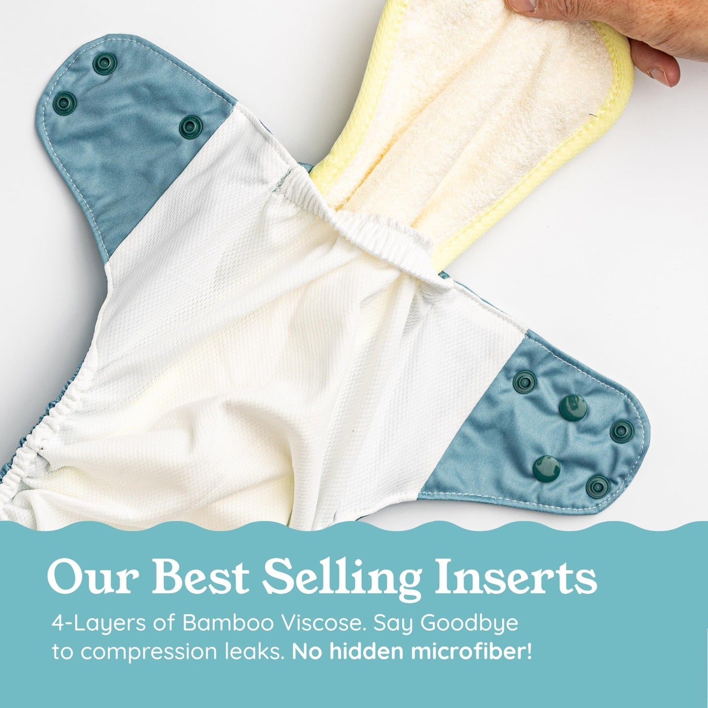 Reusable Cloth Diapers Pocket Style, Bamboo Inserts, Wet Bag, Newborn to Potty T4