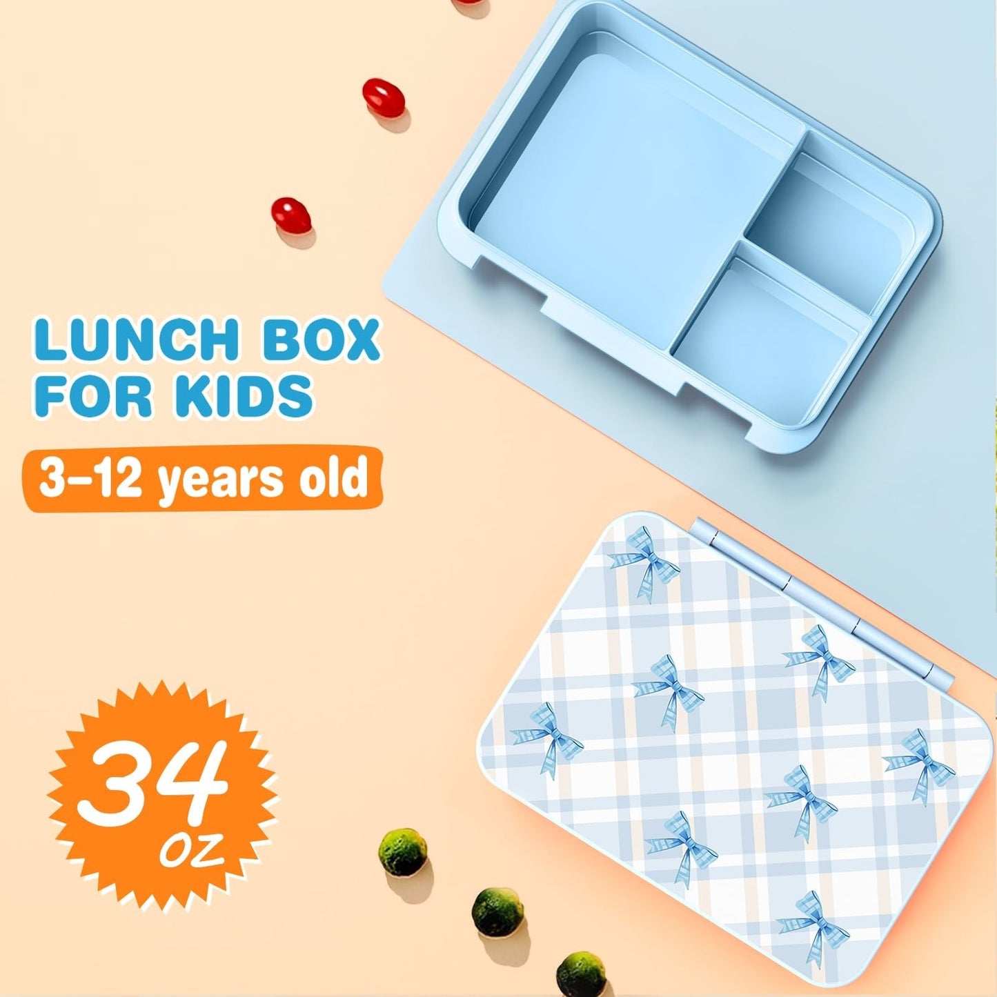 Girls Backpack Set, 9PCS with Lunch Bag, Pencil Case, Bento Box & Water Bottle,6