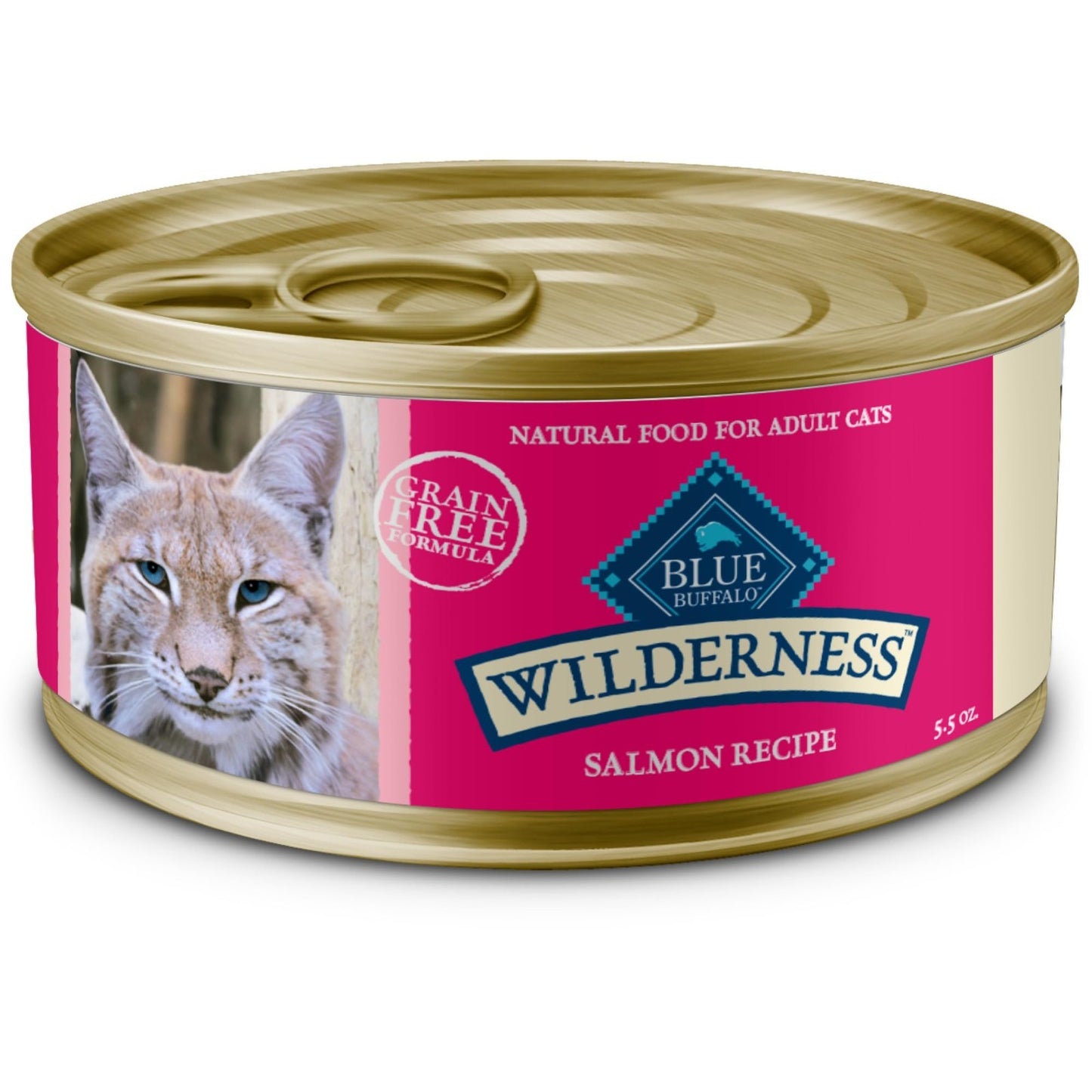 High Protein Salmon Paté Wet Cat Food, Grain Free, 5.5 oz, 24 Cans, Adult Cats1