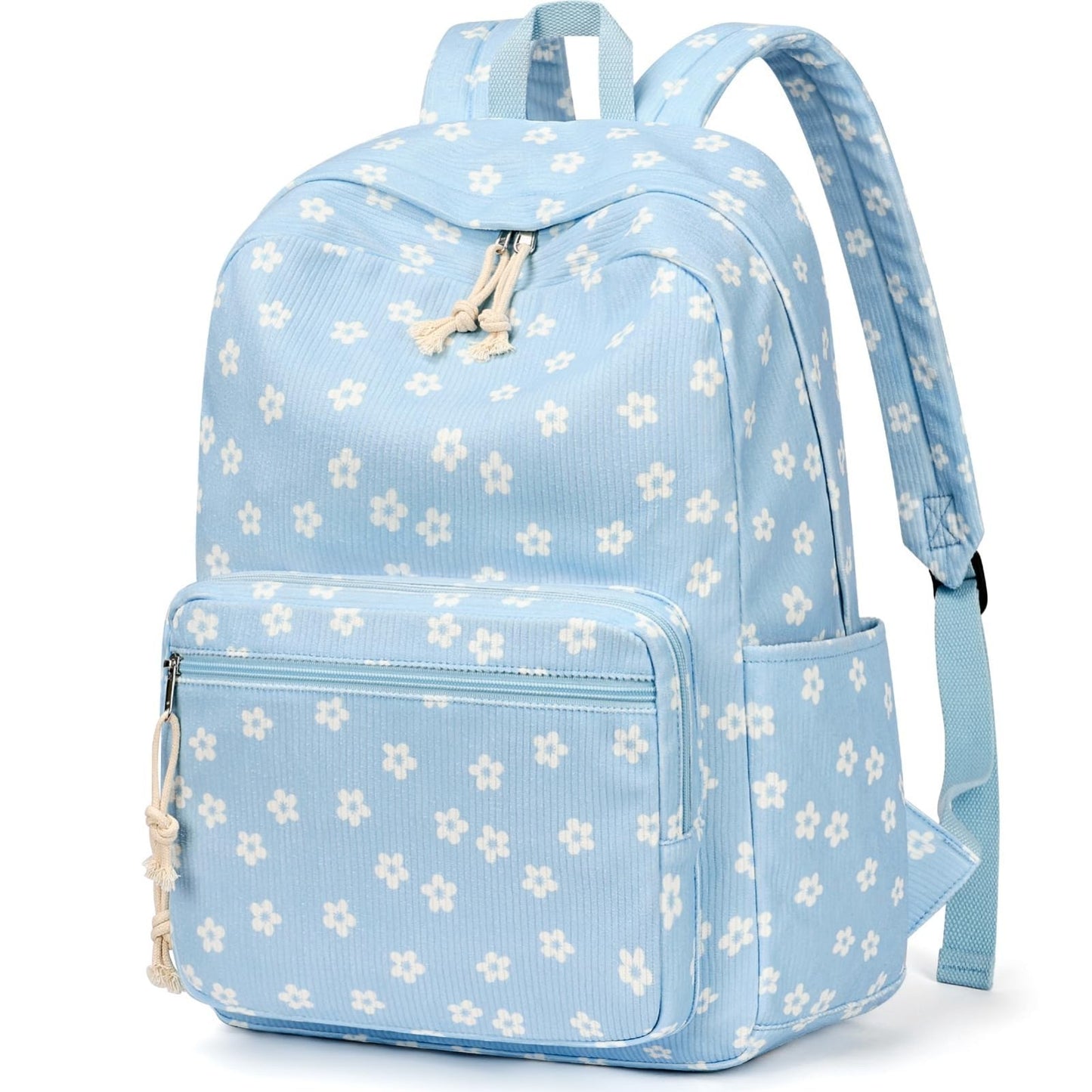 Stylish Preppy Corduroy Kids Backpack   Cute School Bookbag for Girls7