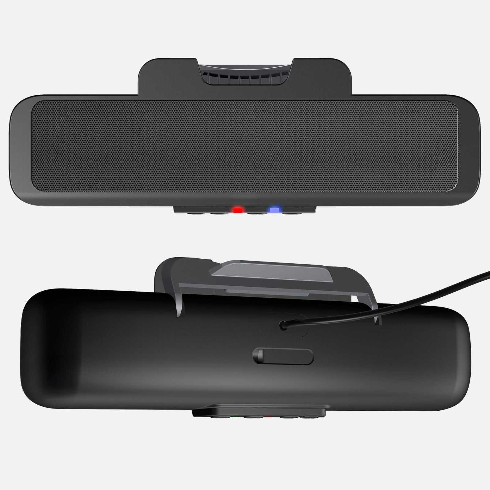 USB & Bluetooth Speaker Bar   USB Powered, Speakerphone for PC, Clamps to Monito6