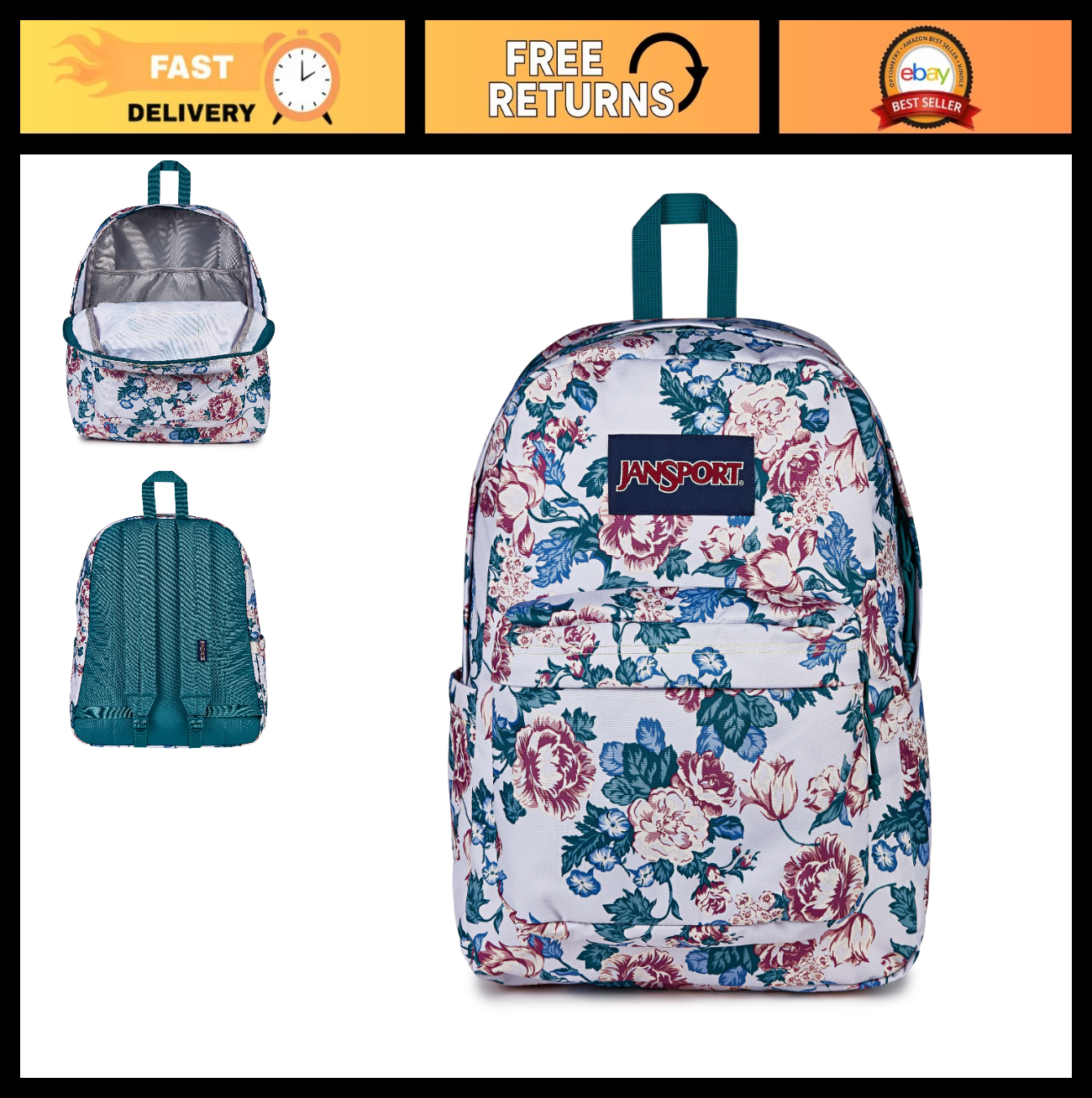 Durable Lightweight Backpack for School, Travel, Hiking   Multiple Colors Availa0