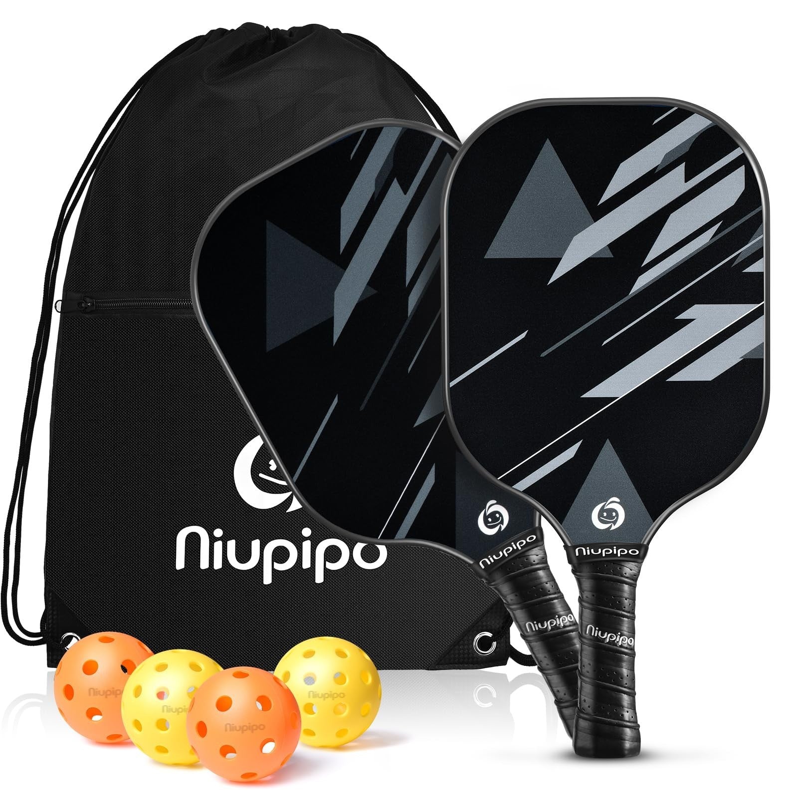 Pickleball Paddle Set of 2 or 4 - USAPA Approved, Fiberglass, Lightweight, Inclu1