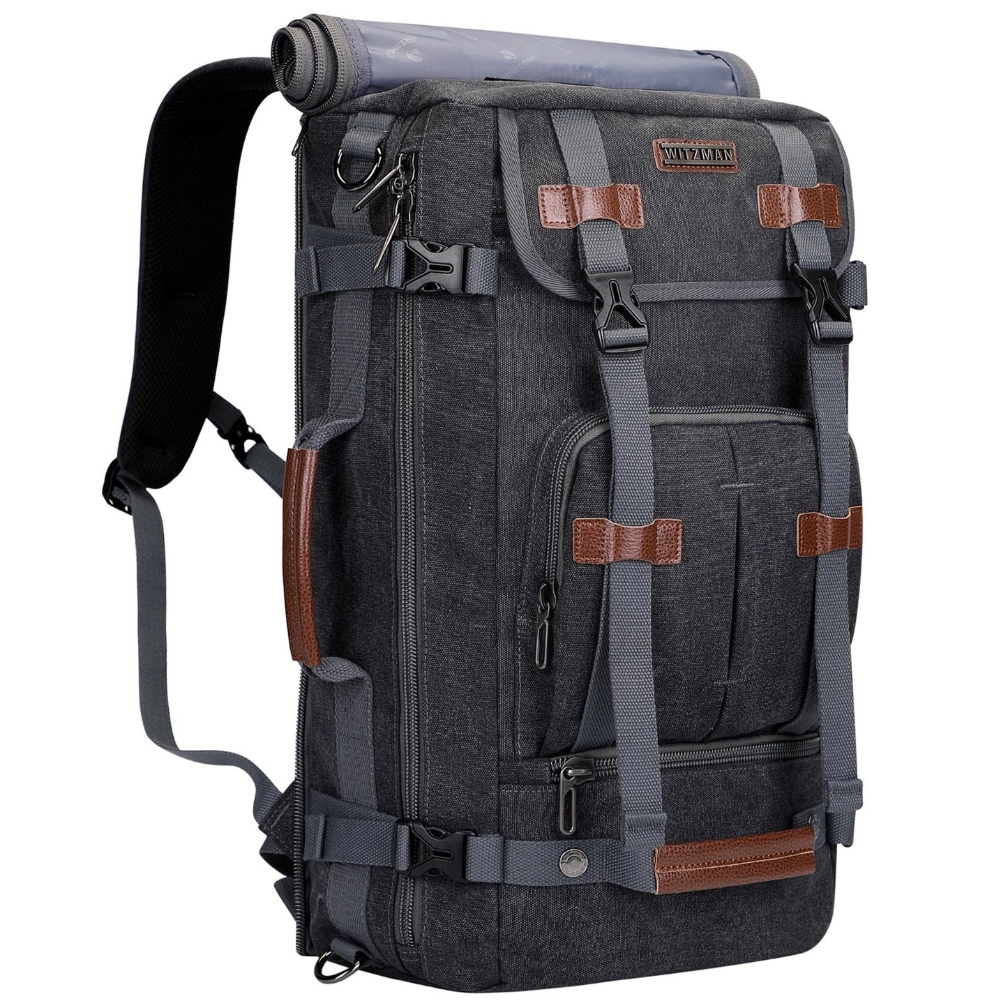 Vintage Canvas Travel Backpack for Men, Stylish Laptop Bag, Durable & Spacious1