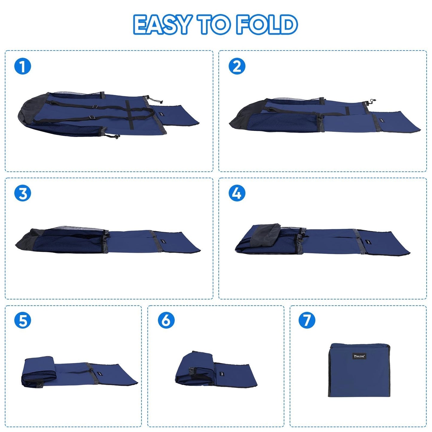 120L Large Laundry Backpack Bag - Durable Oxford Fabric, Mesh Pockets, Ideal for6