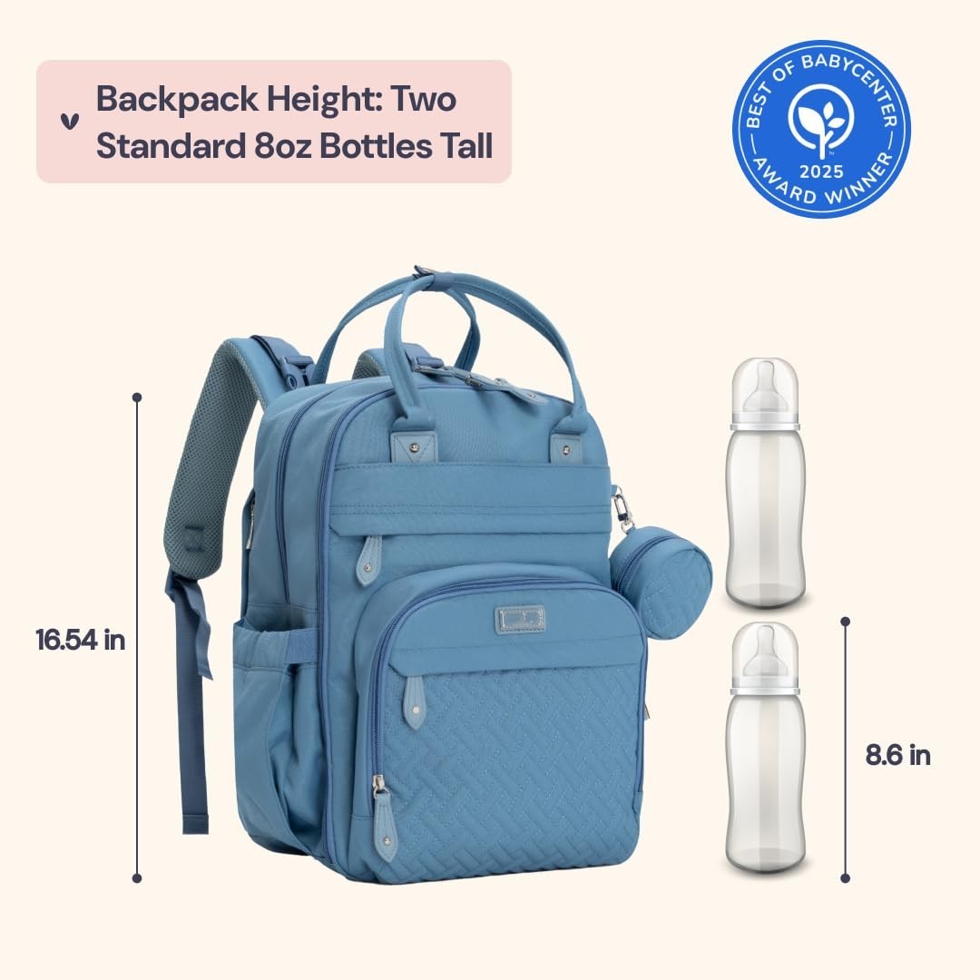 Multi Function Water Resistant Diaper Bag Backpack   Baby Travel Tote, Changing3