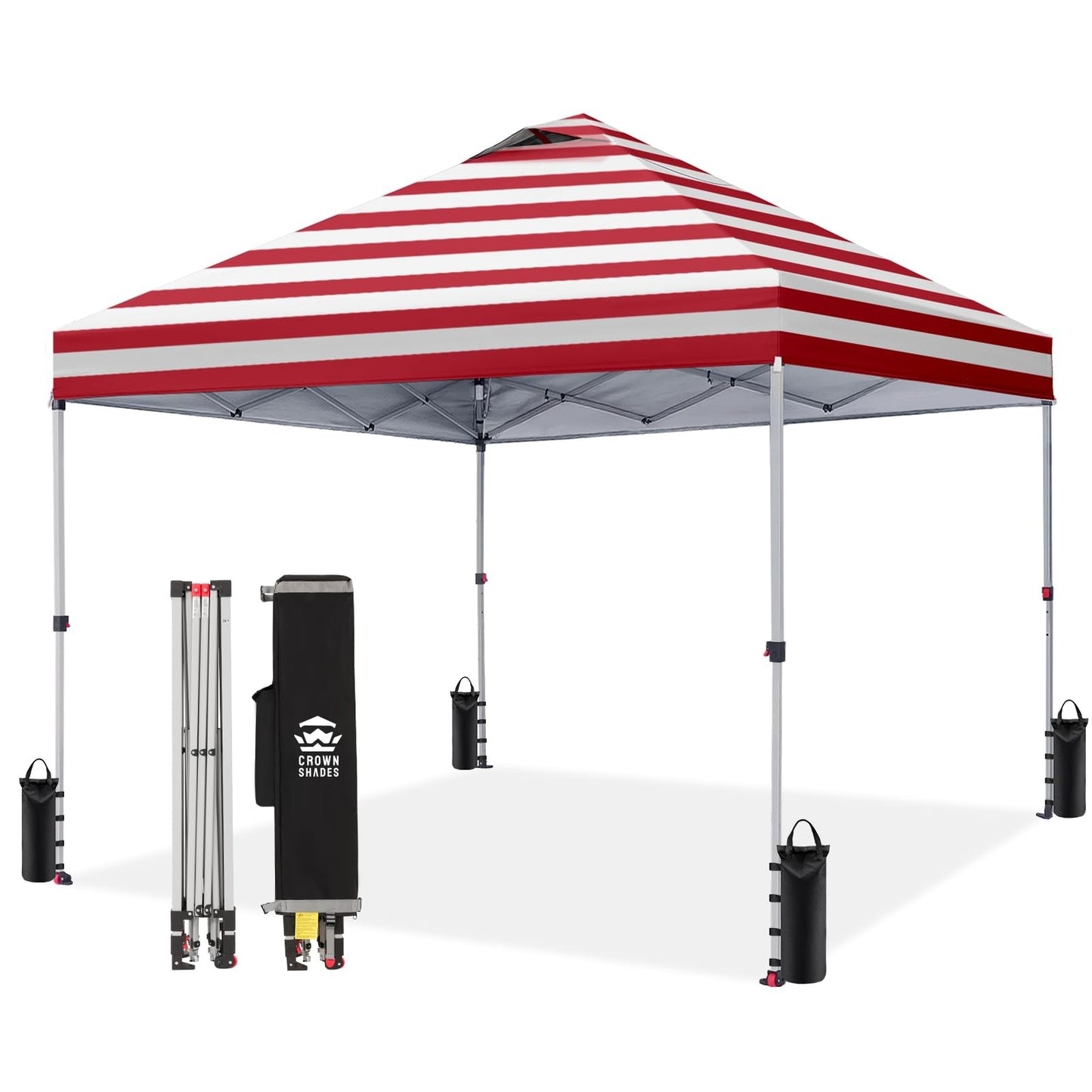 10x10 Pop Up Canopy Tent   Easy Setup, Outdoor Sun Shade for Events, Parties, Ca1