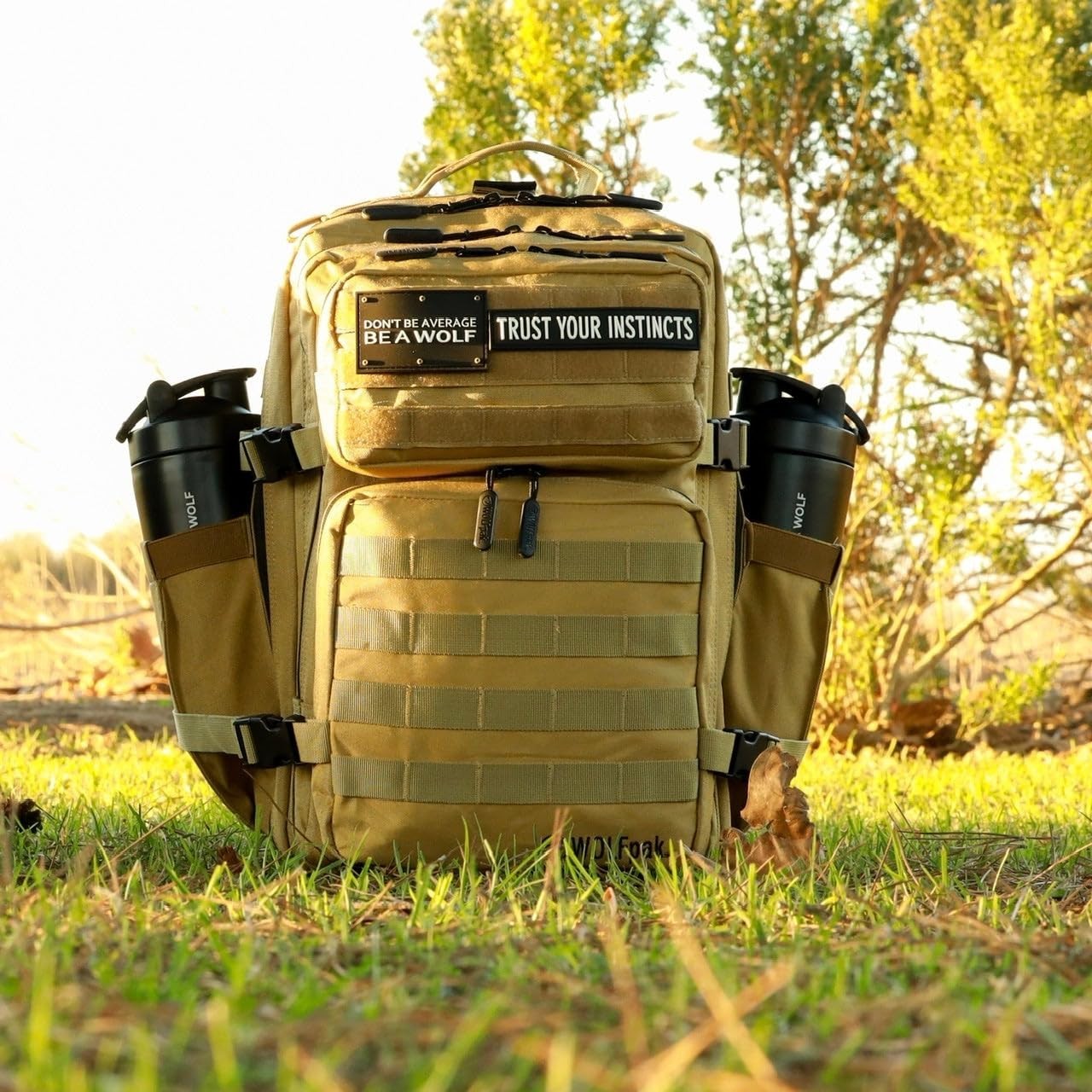 Durable 35L Waterproof Gym Backpack   1000D Oxford, MOLLE Webbing, Laptop Pocket5