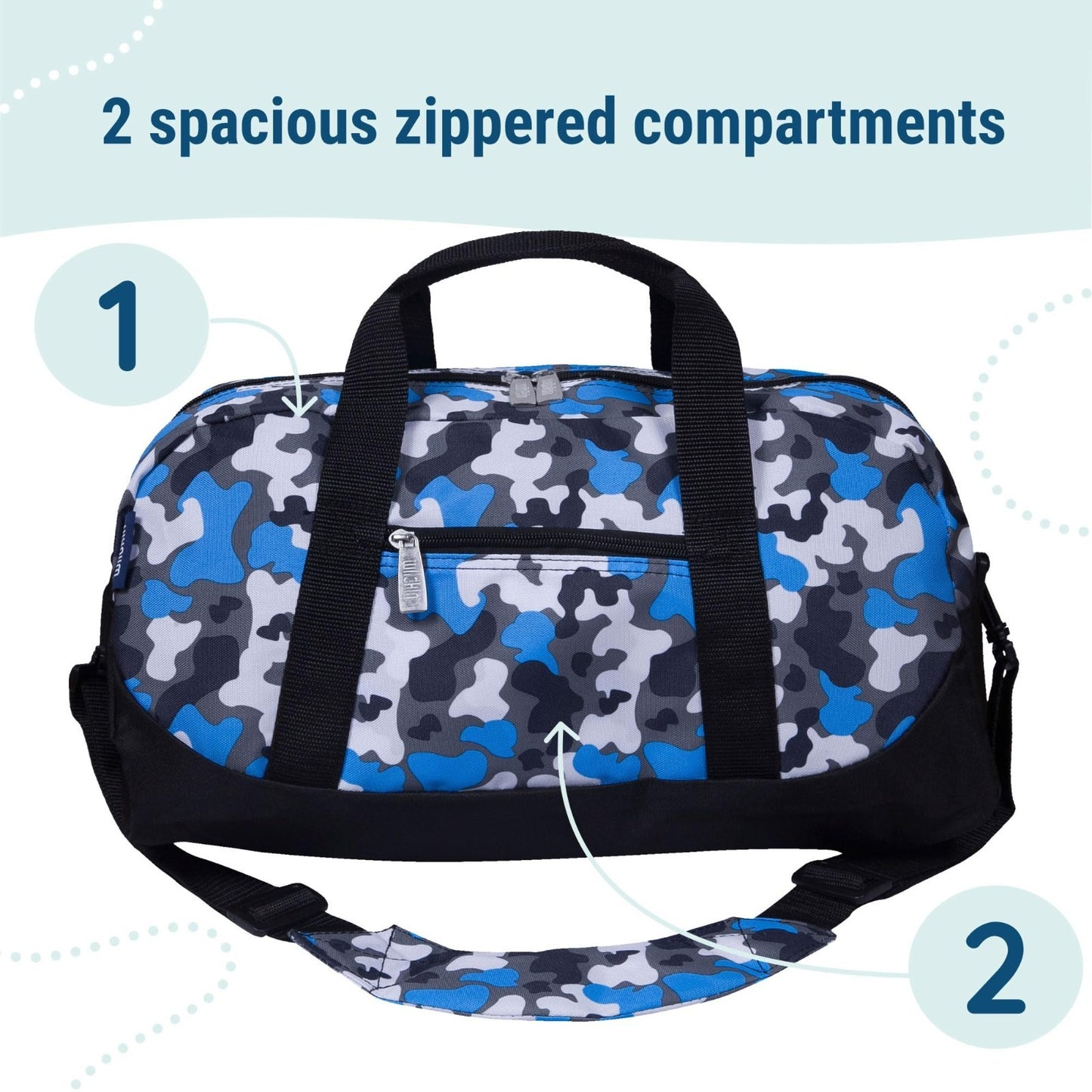 Kids Overnighter Duffel Bag - Lightweight Travel Bag for School & Sleepovers, Bl5