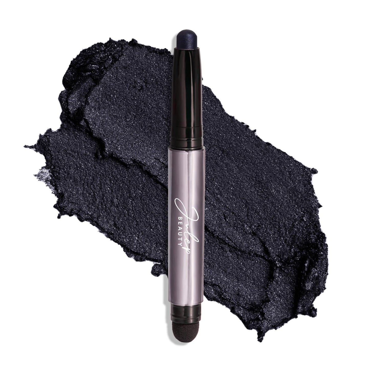 Crème-to-Powder Eyeshadow Stick - Midnight Blue Shimmer, Long-lasting & Blendabl1