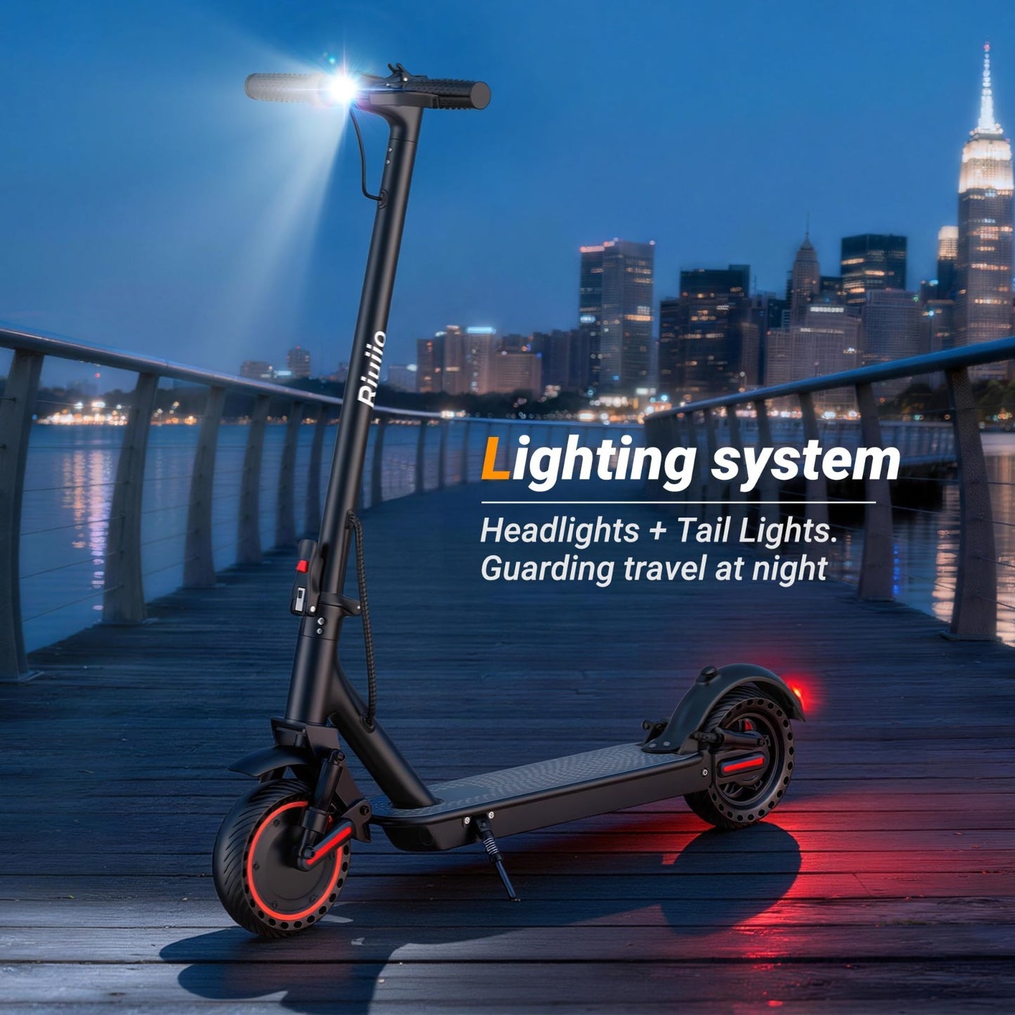 Powerful Electric Scooter 350W-500W, 9-22 MPH, 10-41 Mile Range, Dual Suspension7