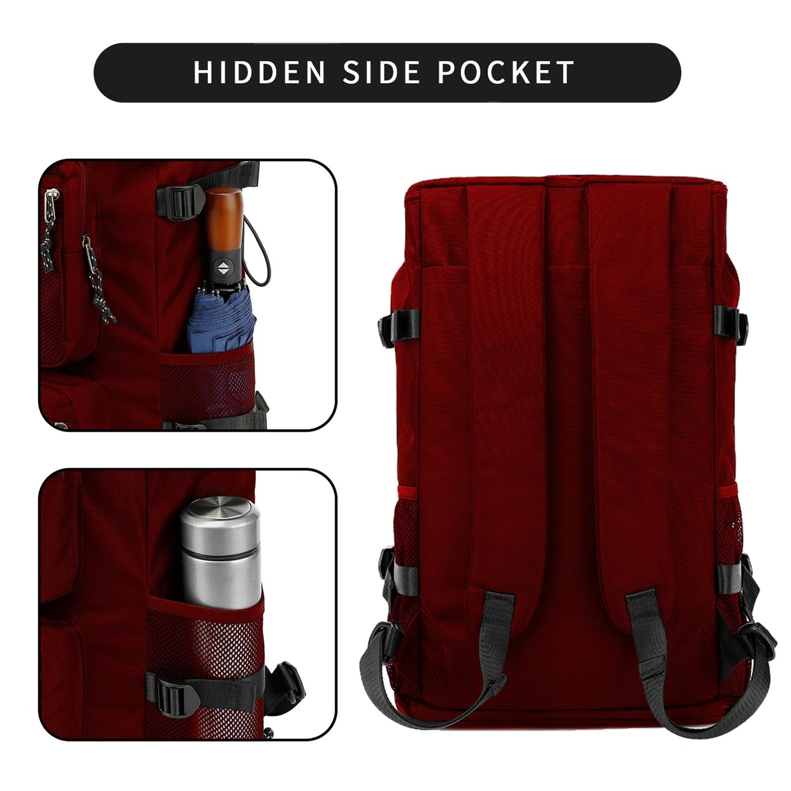 Waterproof Gym Duffel Backpack with Shoe Compartment, 4 Carry Methods, Sports &5