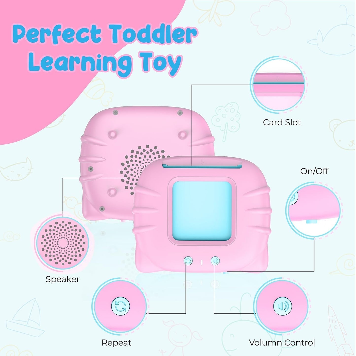 Educational Flash Cards for Toddlers 2-4, Autism & Speech Therapy, 272 Words6