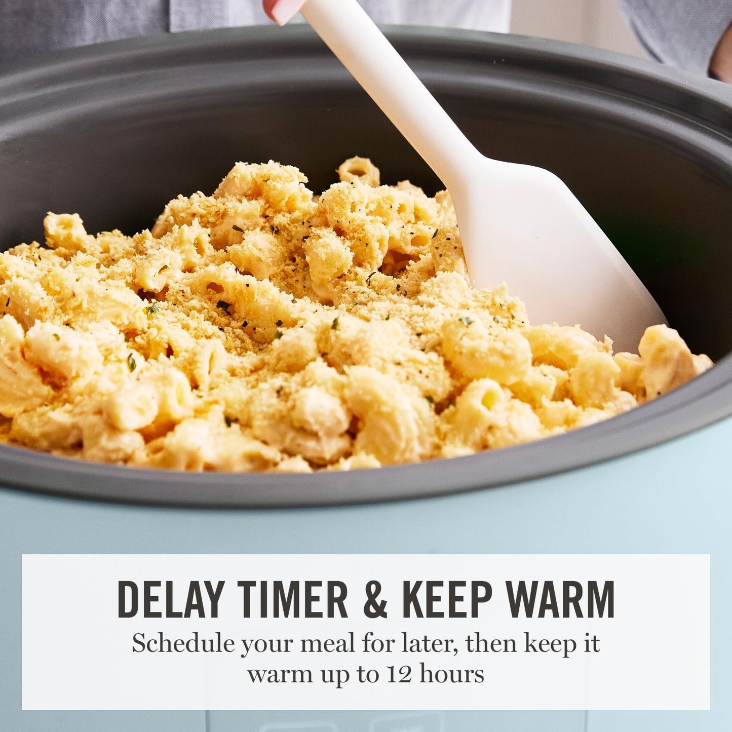 Programmable 8 QT Slow Cooker with Timer, 3 Heat Settings, Nonstick Ceramic Croc9