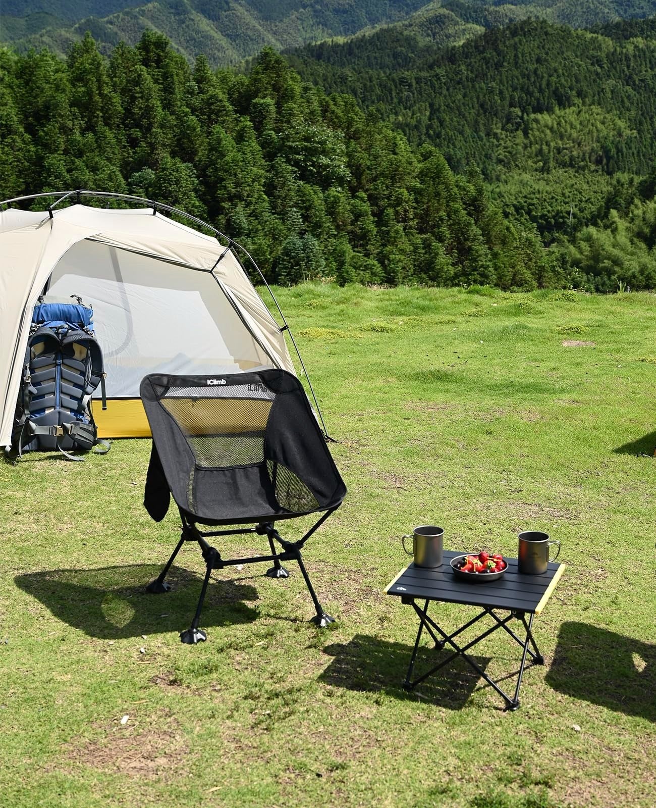 Ultralight Compact Folding Camping Table with Carry Bag - Portable Outdoor Furni2