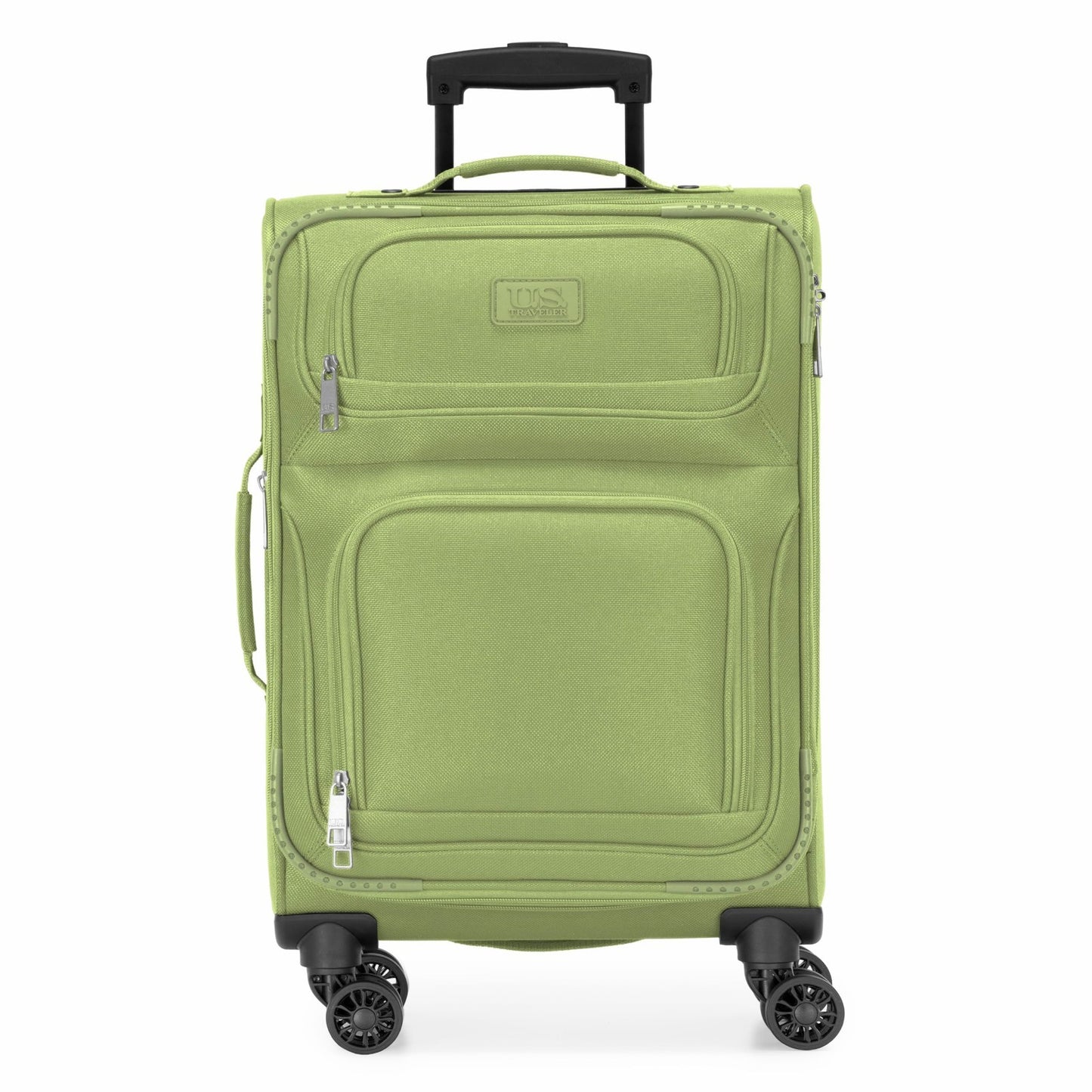 Lightweight Softside Rolling Carry-On Suitcase, 4-Wheel Travel Luggage, Green2