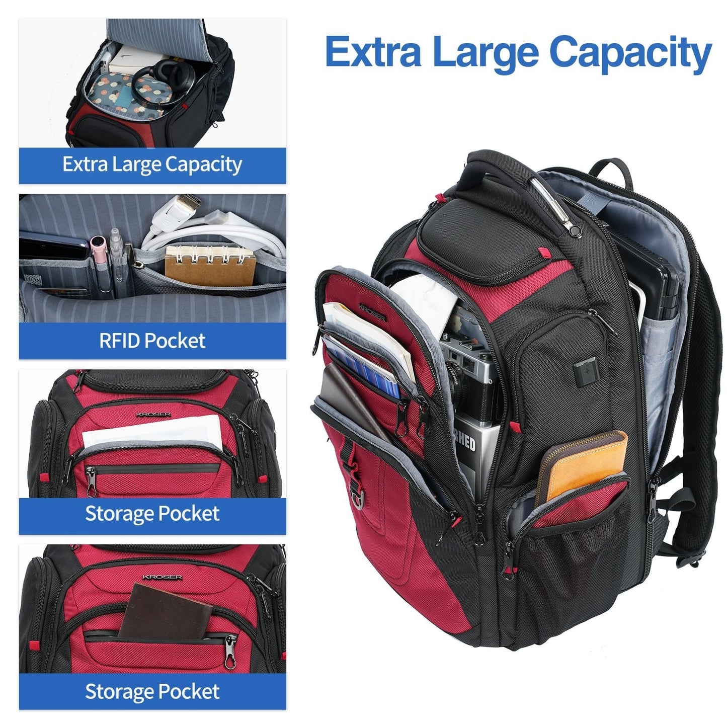 17.3 Inch Travel Laptop Backpack, XL Computer Bag for Men & Women, Durable & Sty2
