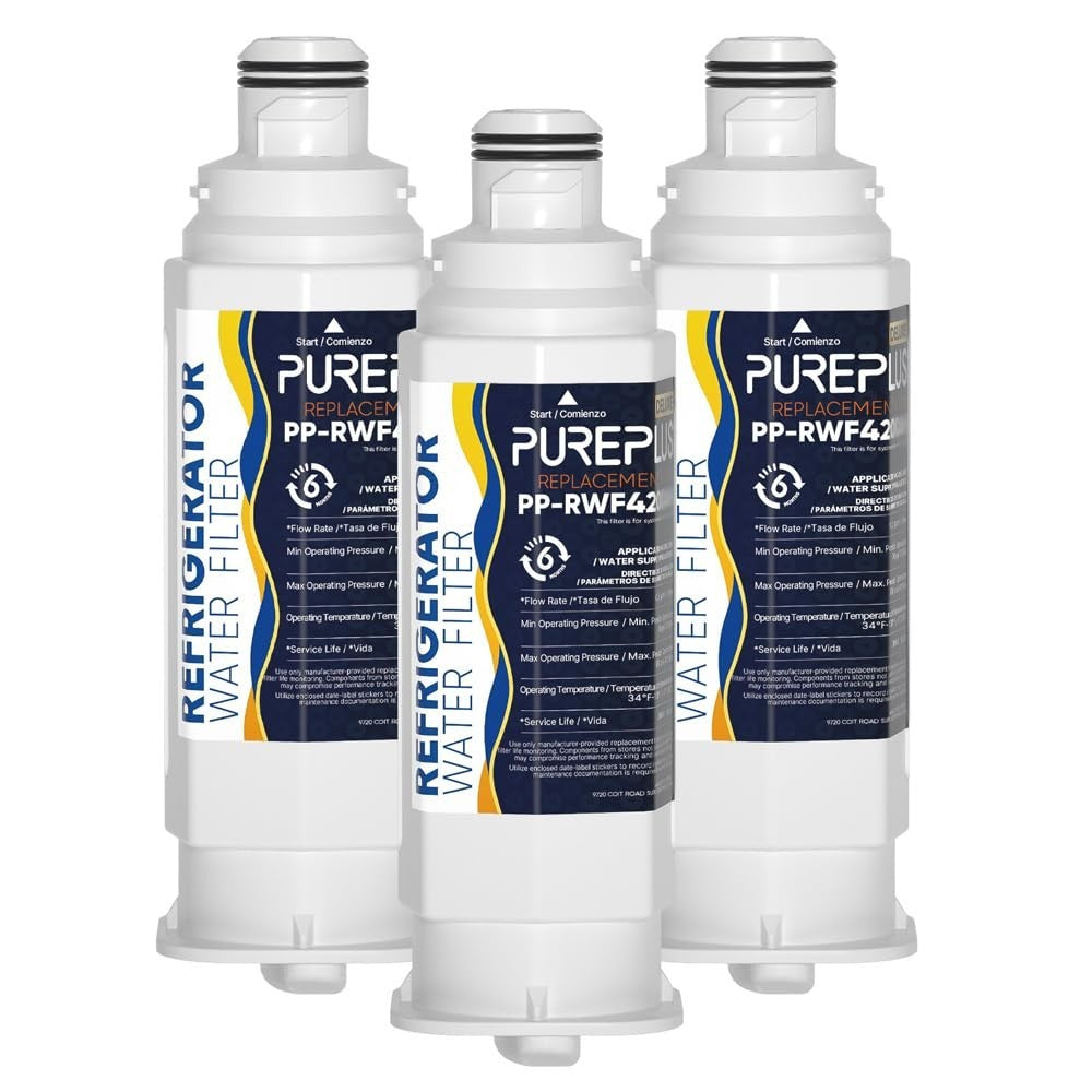 Refrigerator Water Filter Replacement - Reduces PFOA/PFOS & Chlorine, 3 Pack1